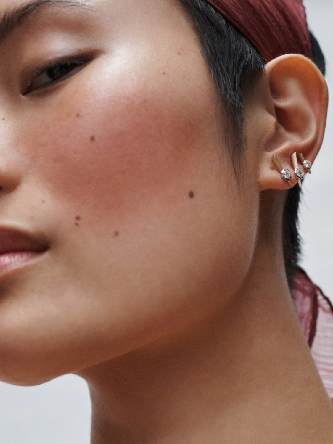 Two-Tone Sophisticate Mini Bar Studs