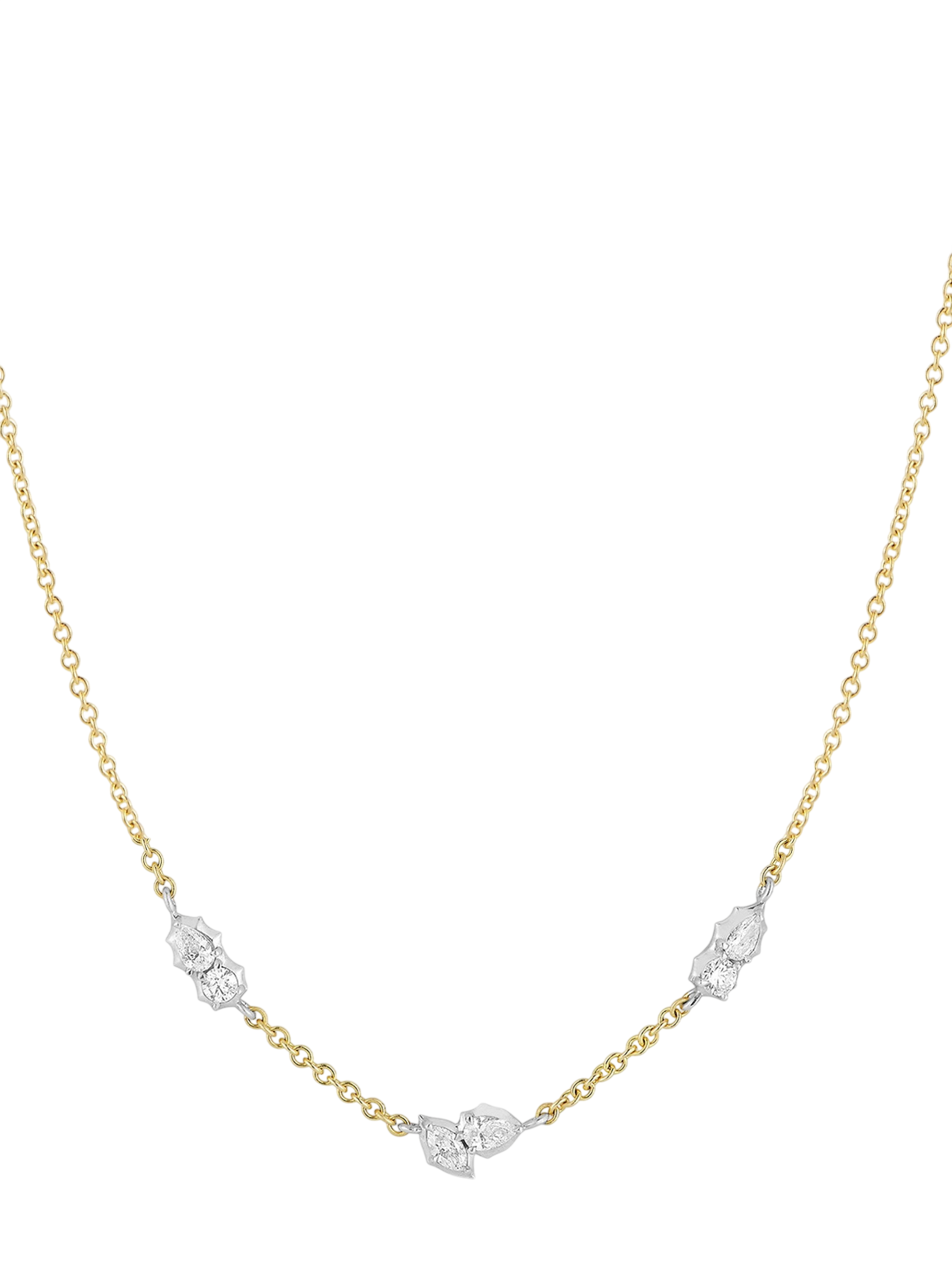 Posey Two-Tone Station Necklace