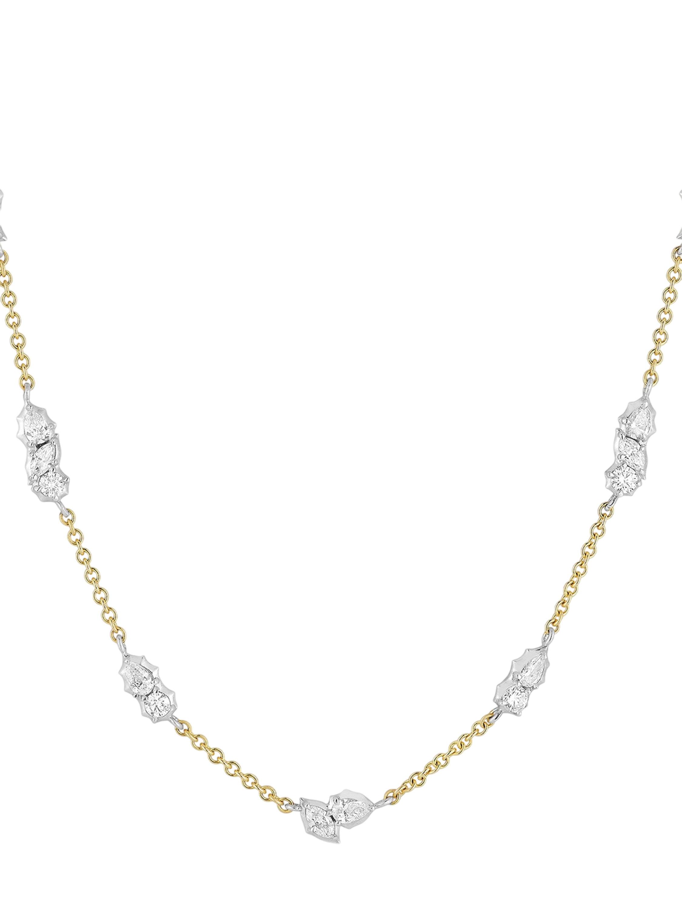 Posey Two-Tone Station Necklace