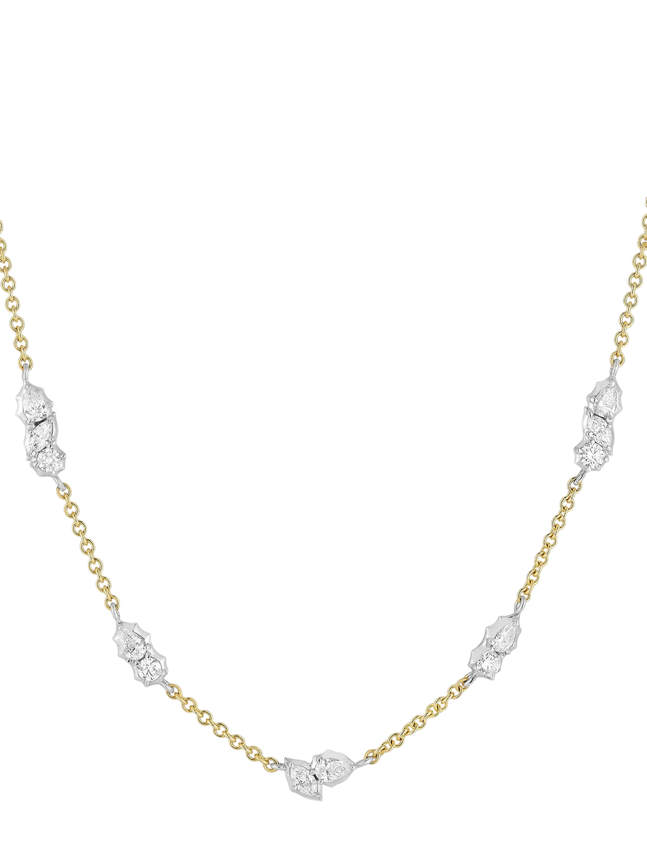 Posey Two-Tone Station Necklace