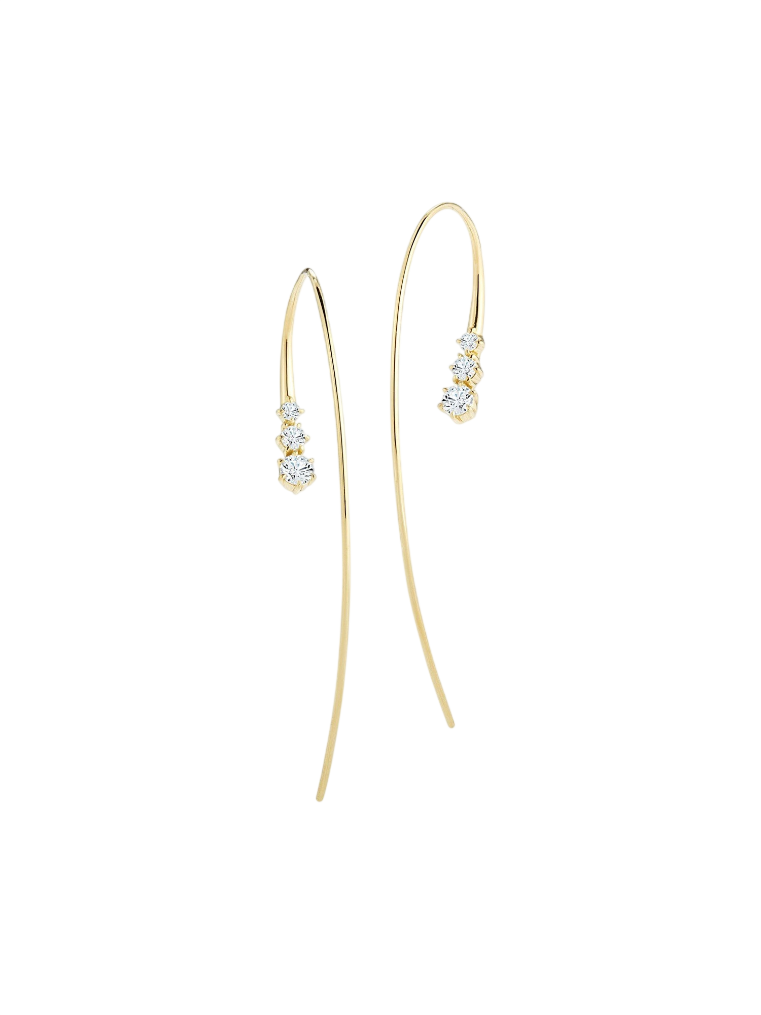 Three Stone Ara Hoops photo