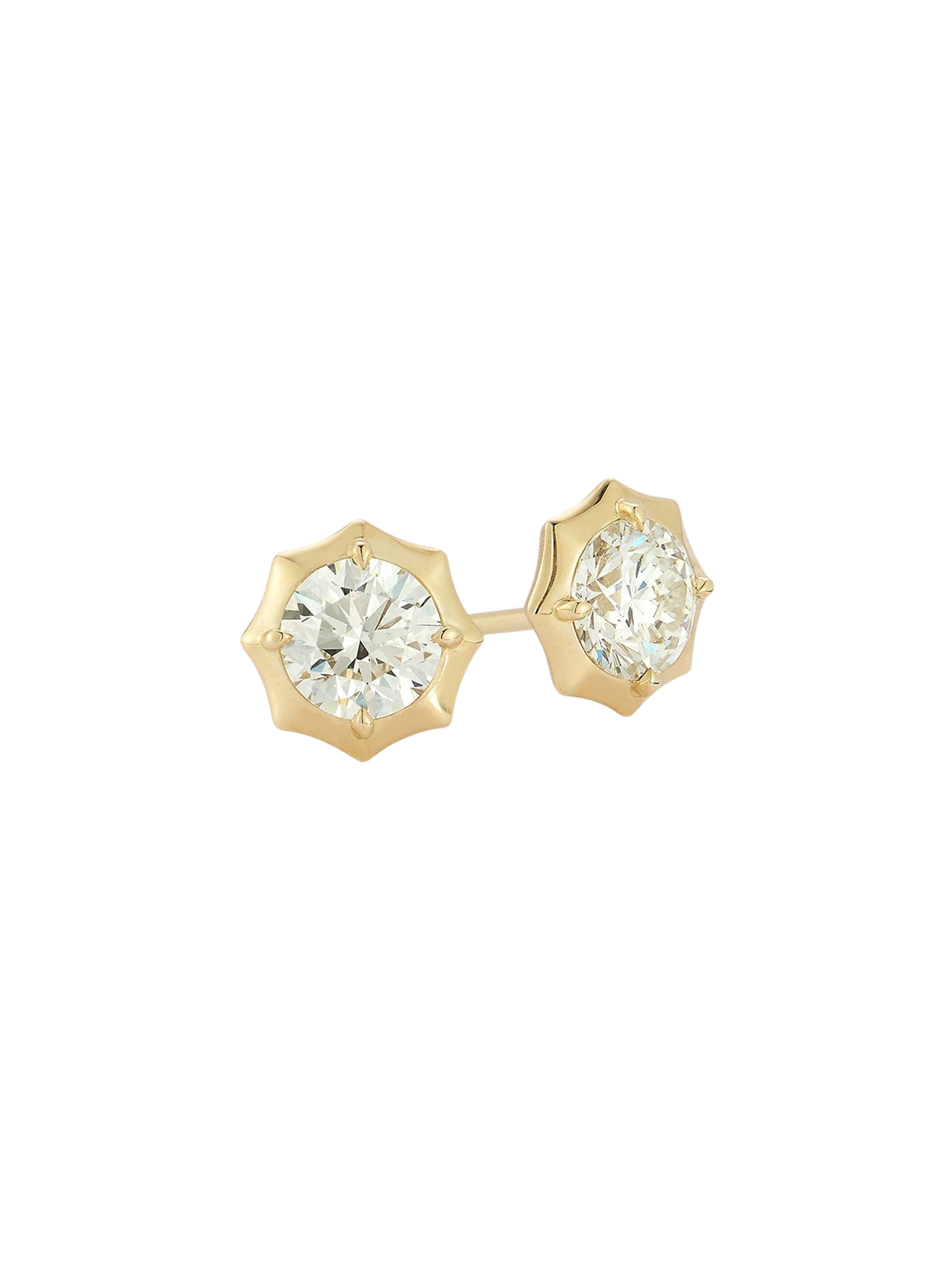 Sophisticate Round-Brilliant Diamond Stud Earrings photo
