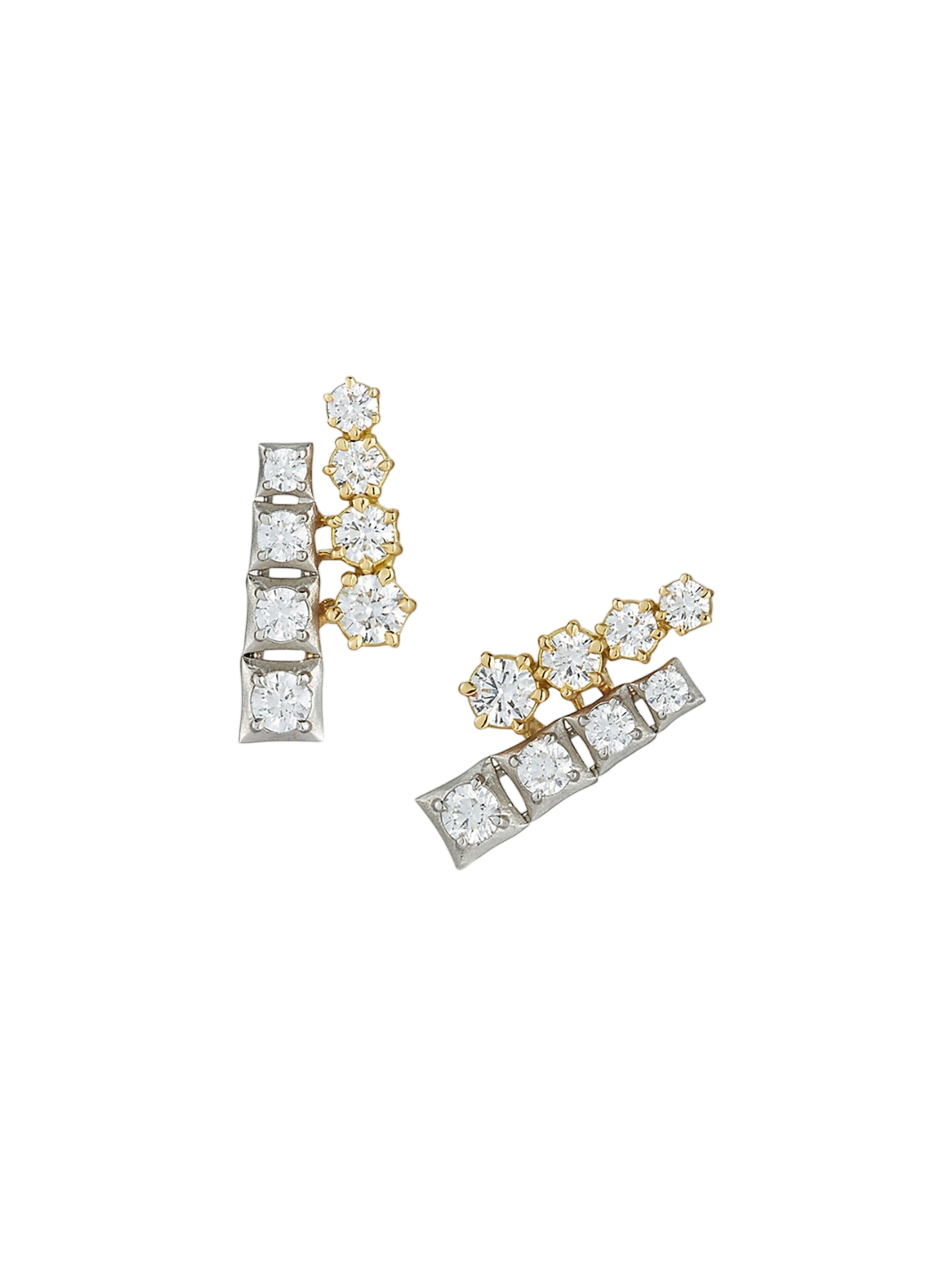 Harlow Two-Tone Stud Earrings photo
