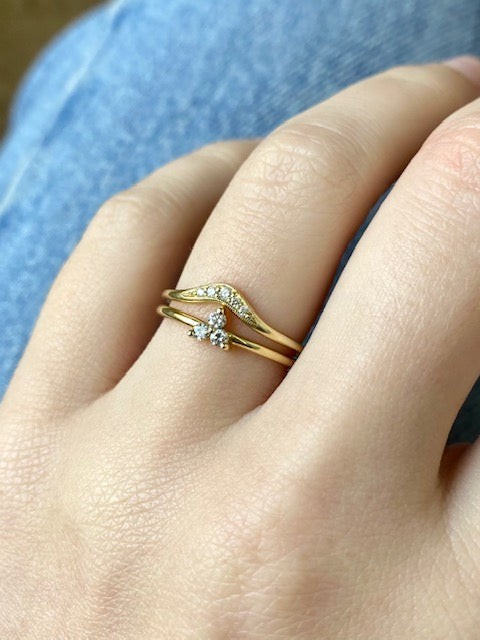 Diamond Triad Ring