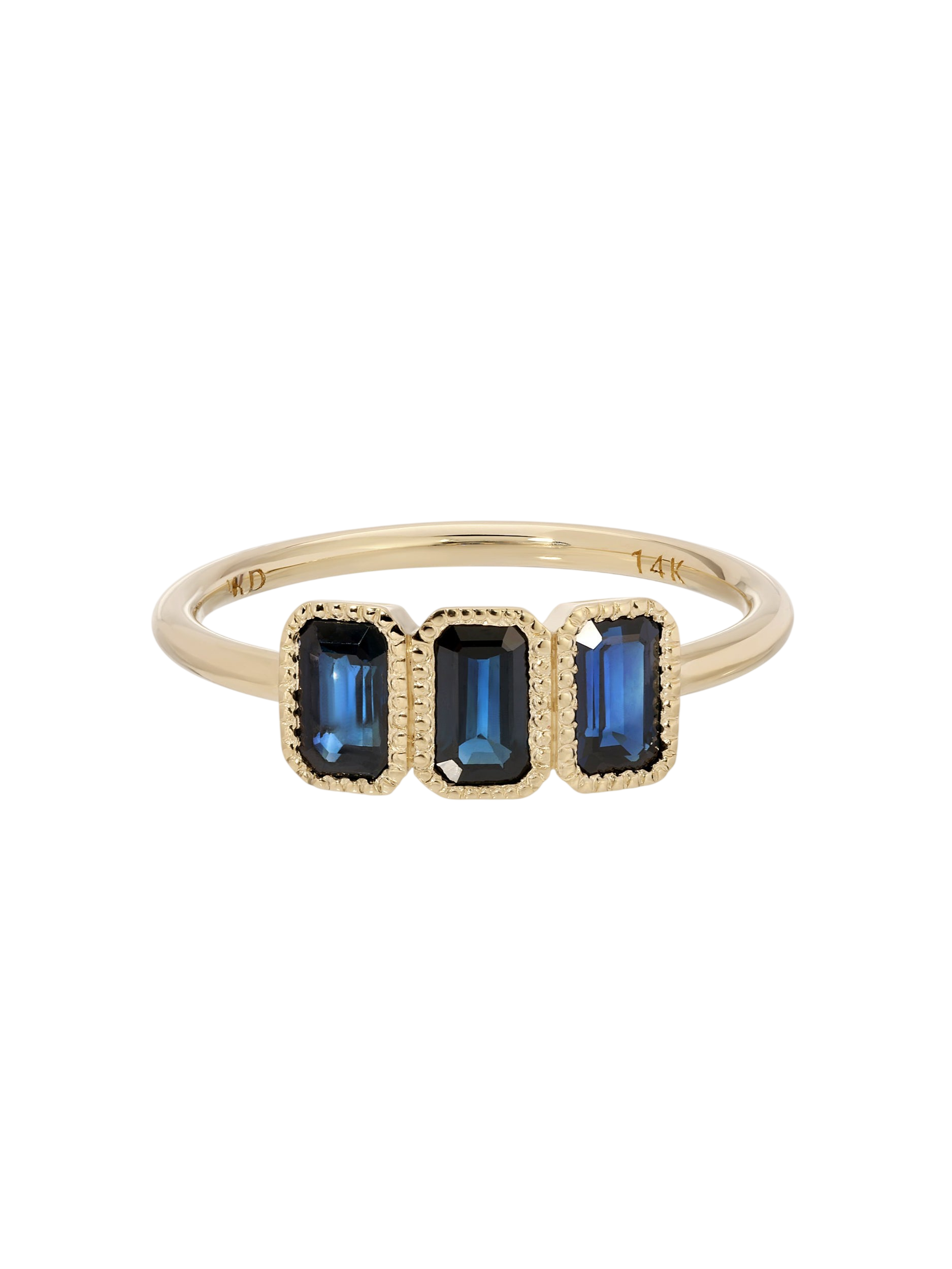 Blue Sapphire Campana Ring photo