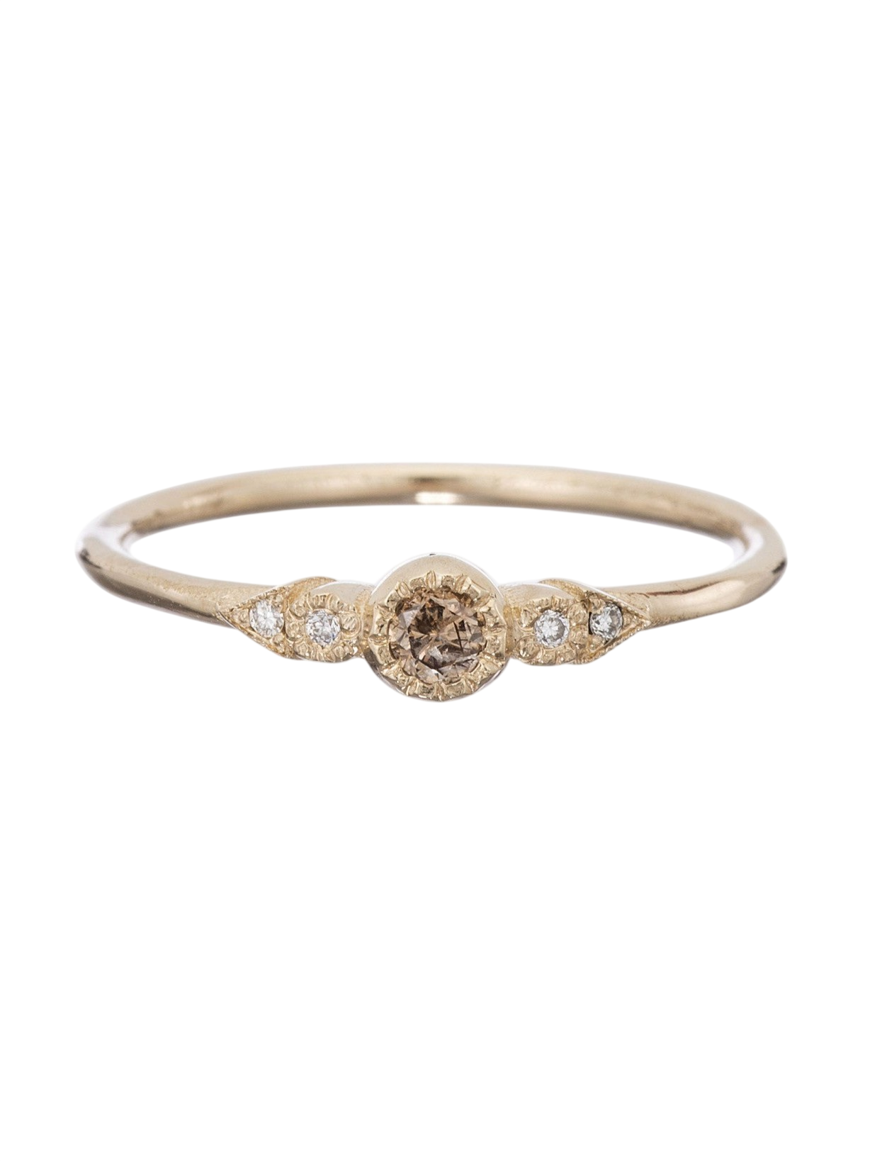 Champagne Diamond Journey Ring photo