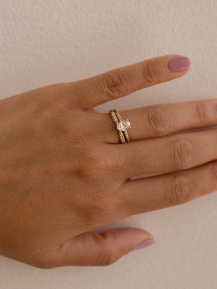 Chubby Diamond Equilibrium Cuff Ring