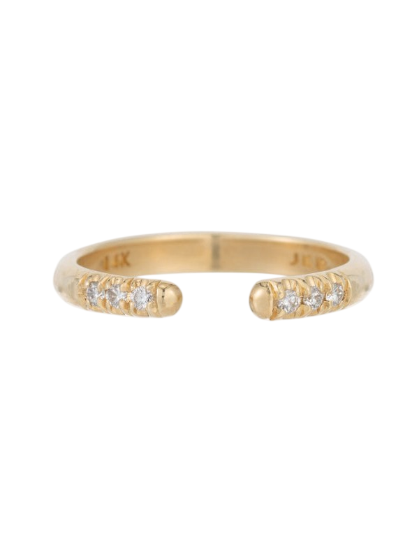 Chubby Diamond Equilibrium Cuff Ring photo