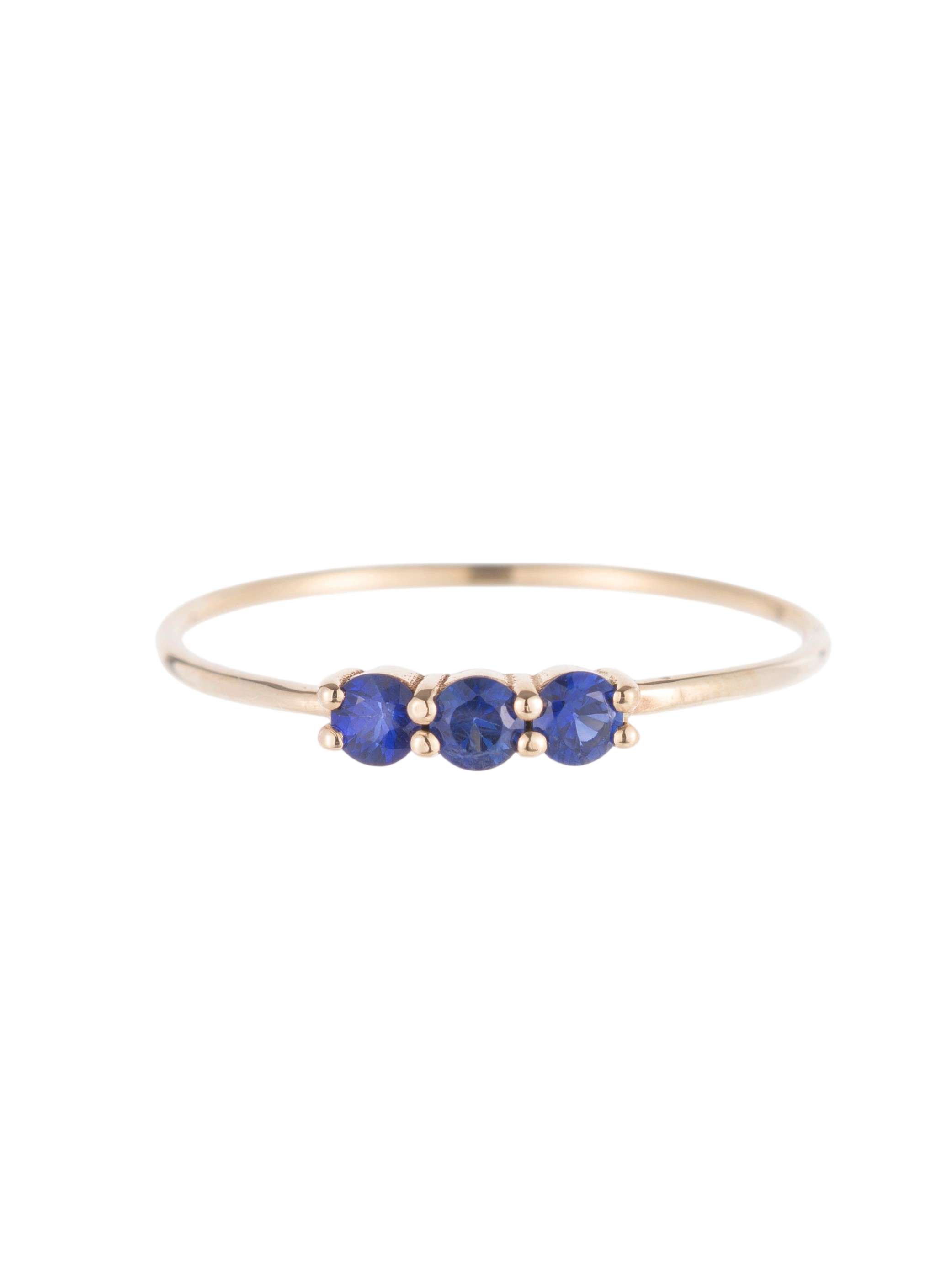 3S Blue Sapphire Ring photo