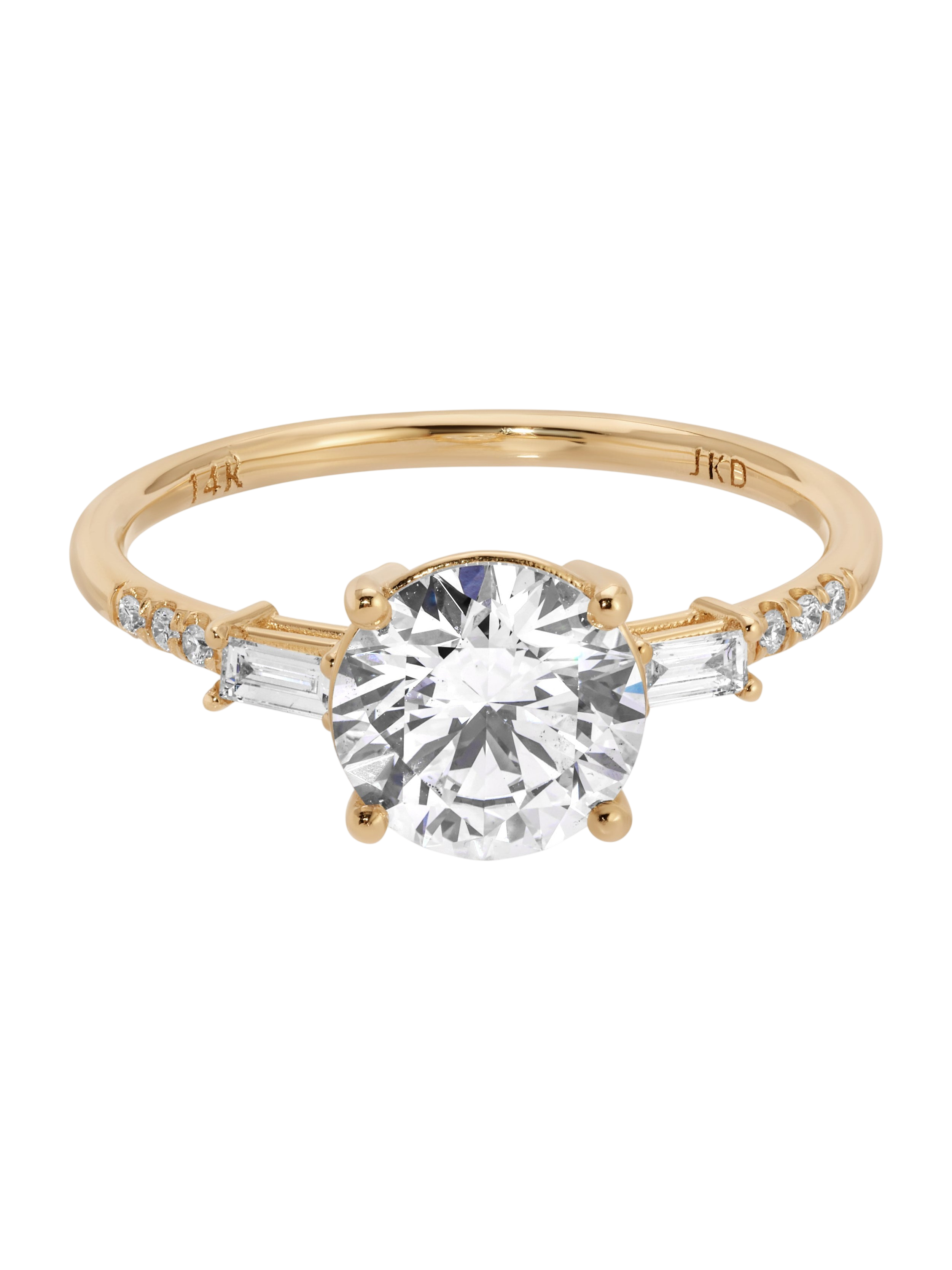1.5c Diamond Melody Baguette Equilibrium Ring (Lab Diamond) photo