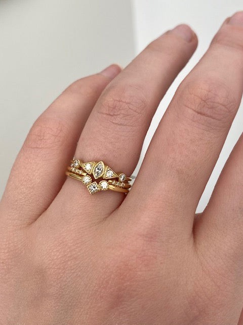 Diamond Pillar Ring
