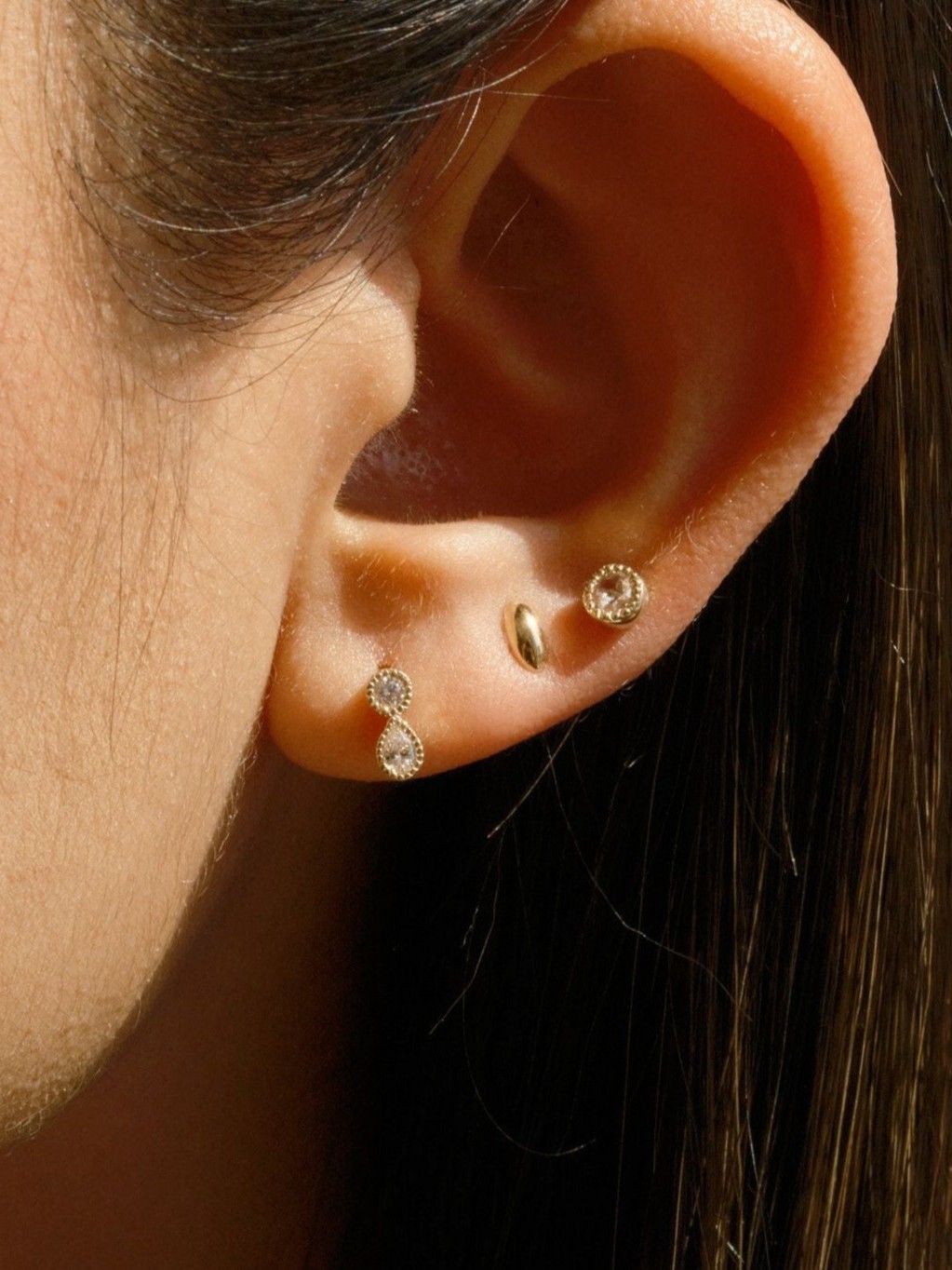 Diamond Dewdrop Stud (Single)