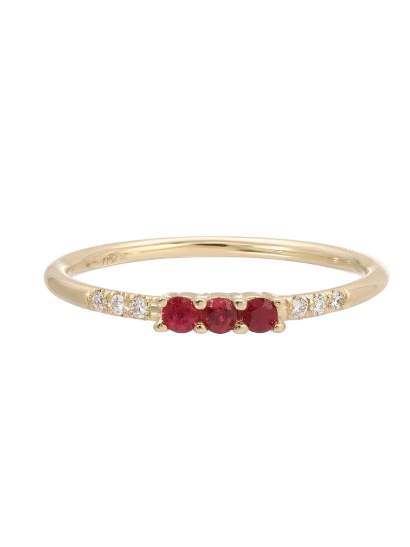 3 Ruby Equilibrium Ring photo