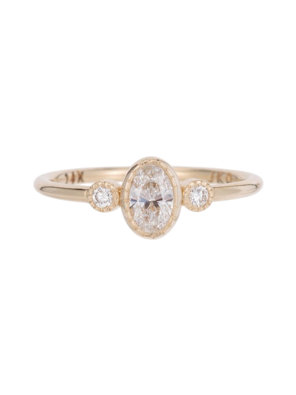 Diamond Oval Round Ring photo