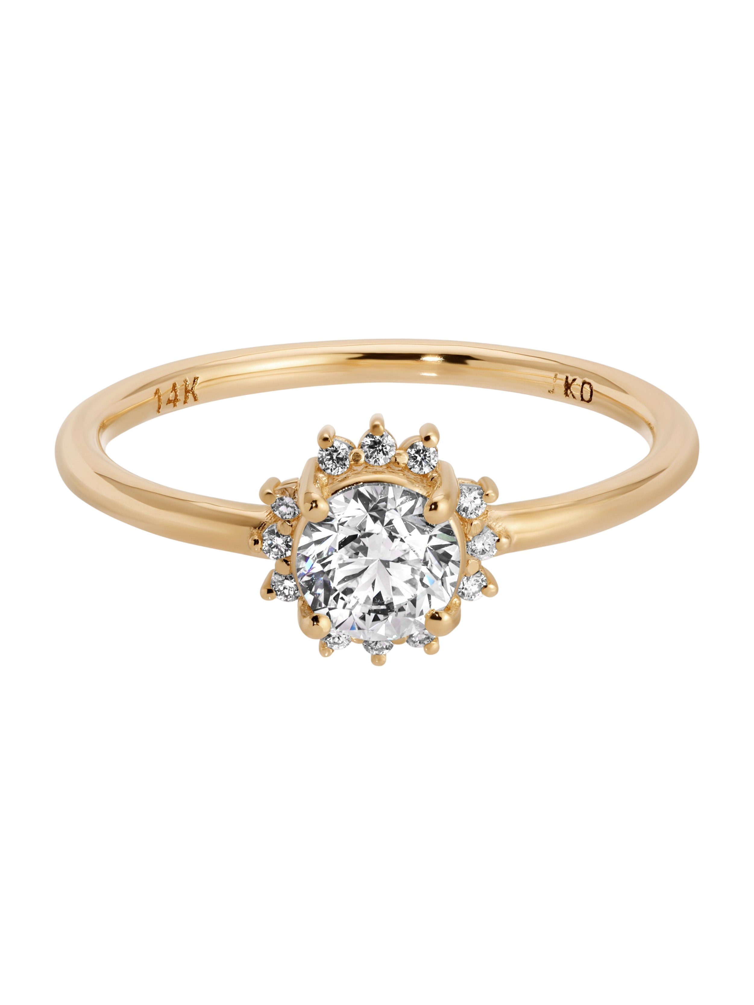 Diamond Sunflower Ring photo