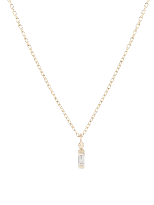 Baguette Dot Necklace photo