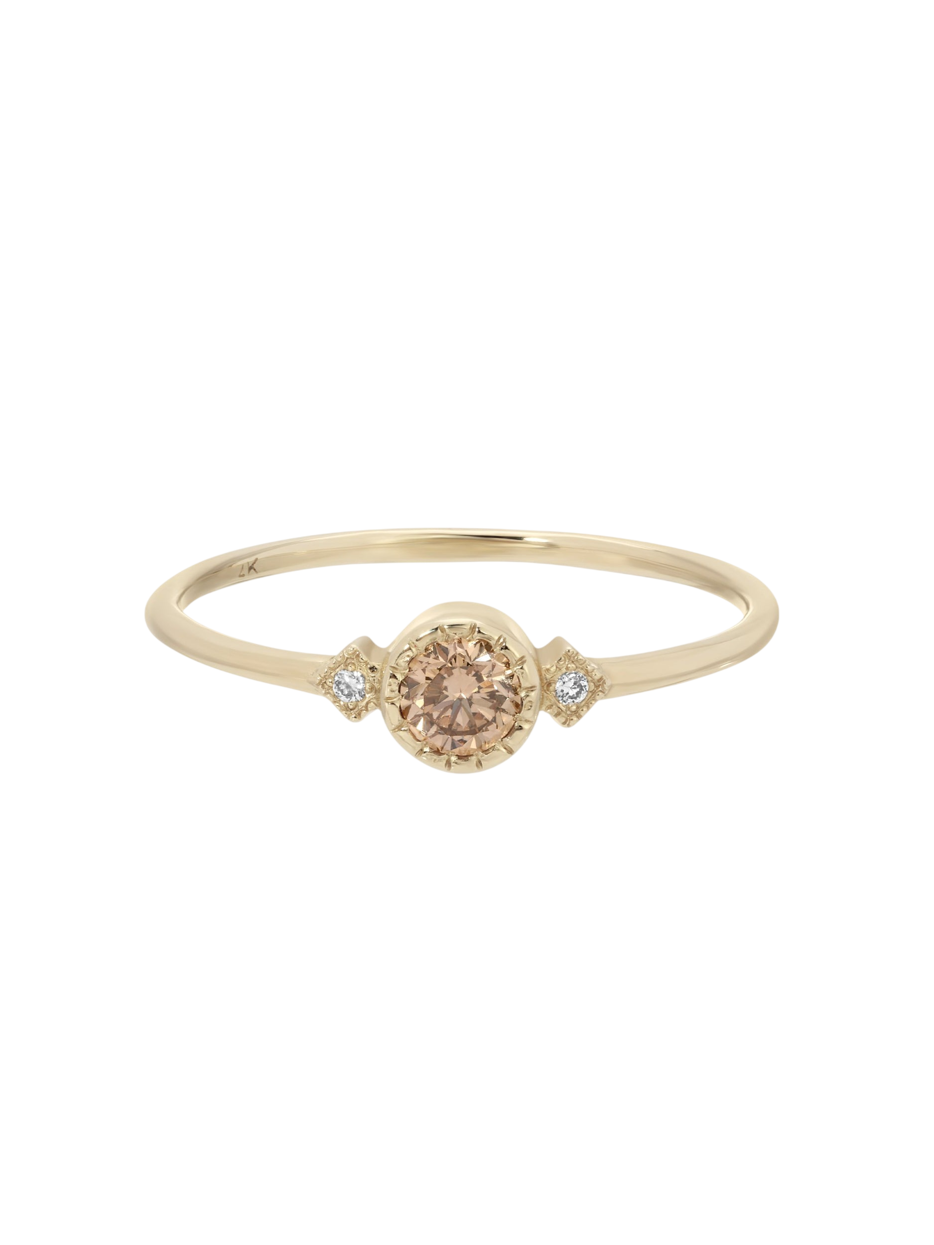 Champagne Diamond Sotto Voce Ring photo