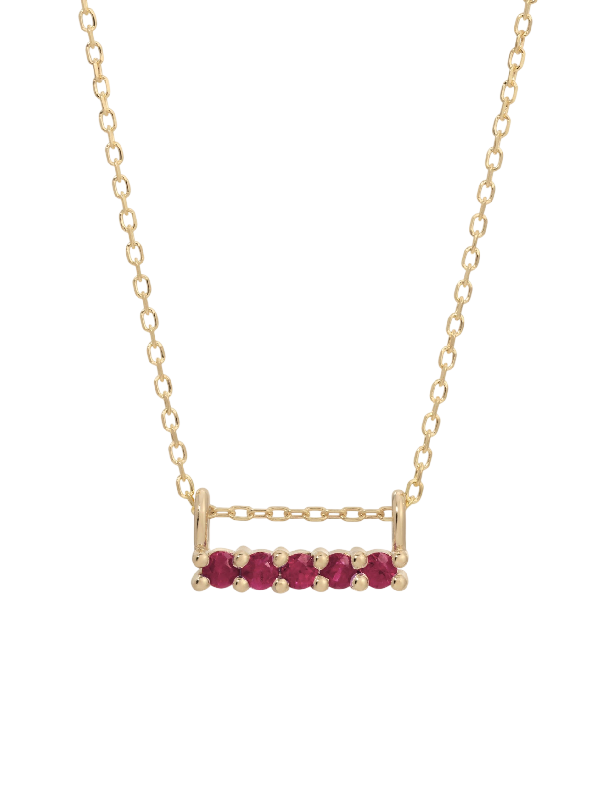 5 Ruby Sapphire Necklace photo