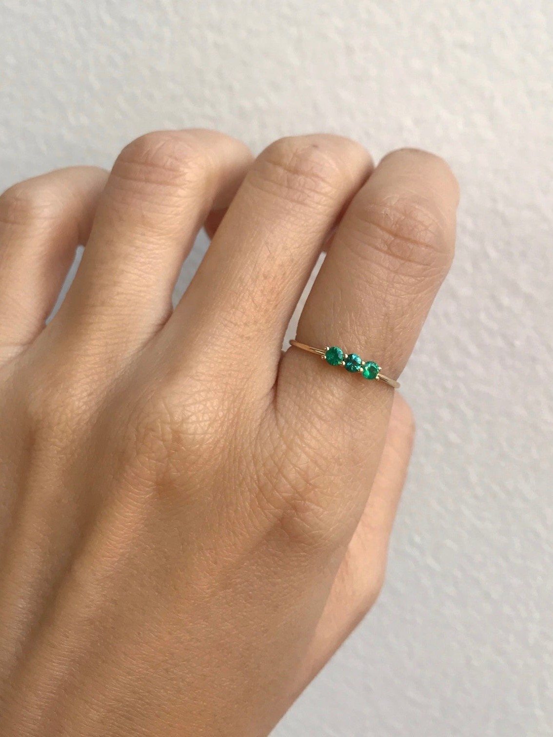 3S Emerald Ring