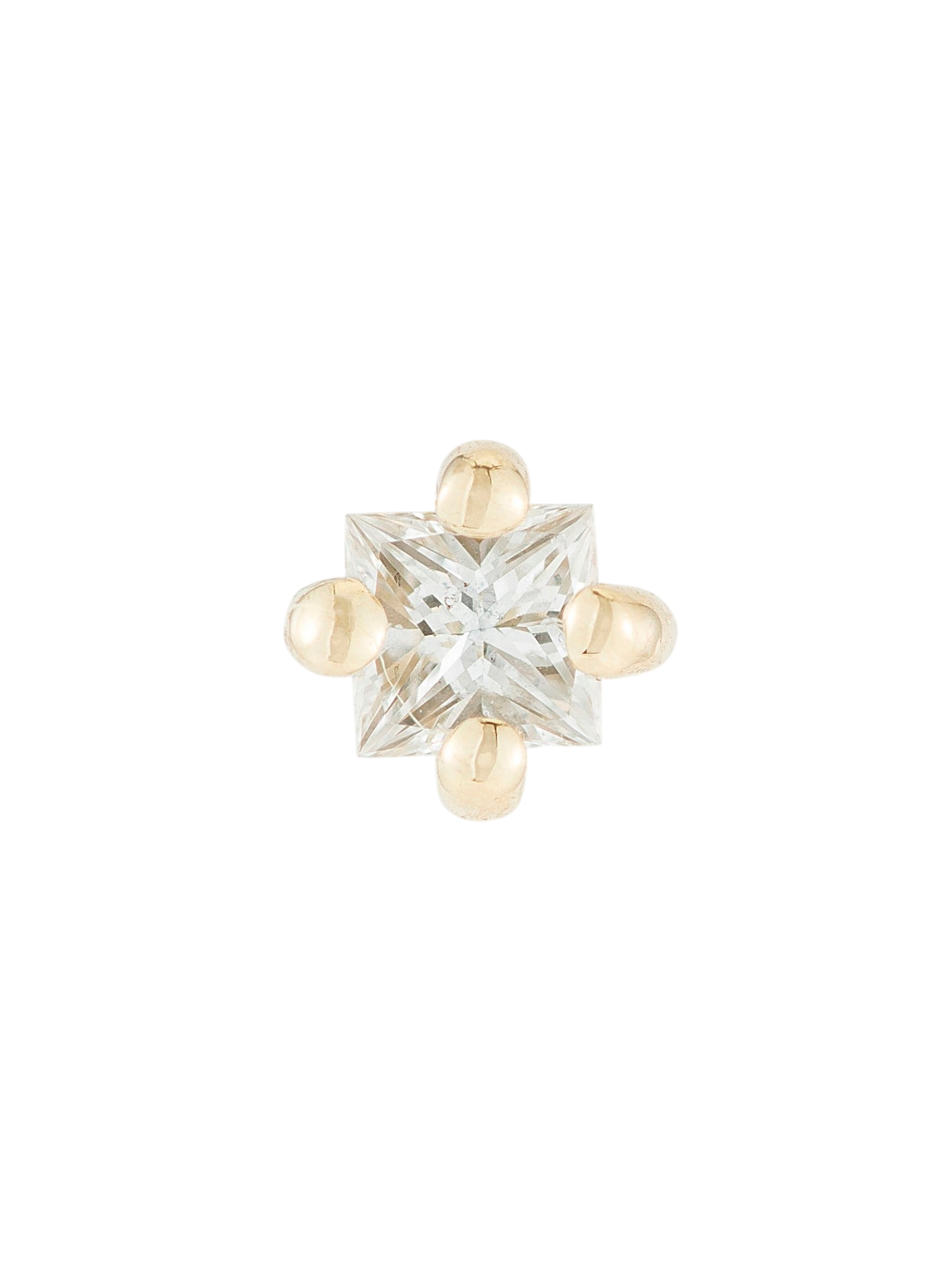 Diamond Princess Cut Stud (Single) photo