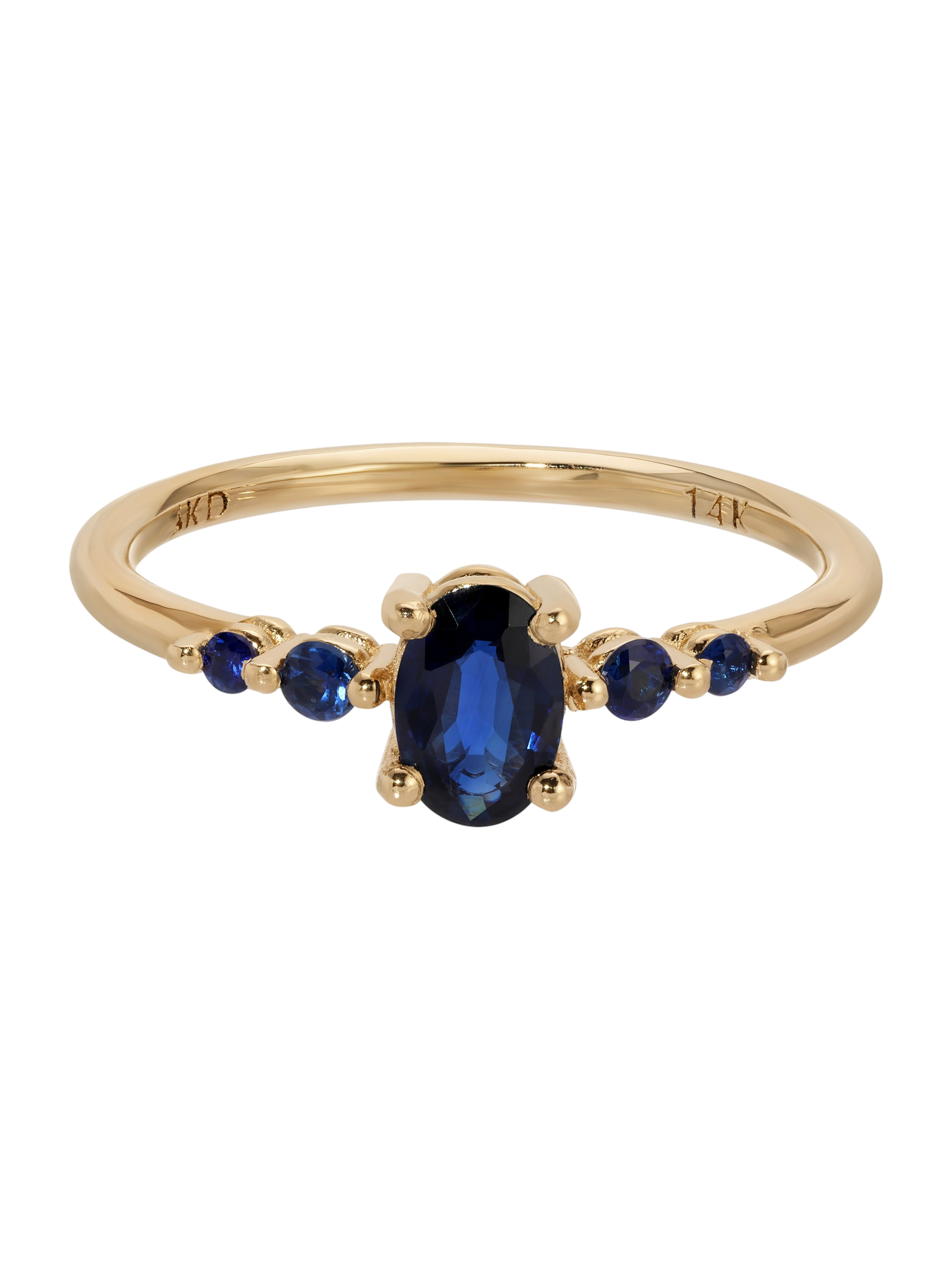 Blue Sapphire Pebble Ring photo