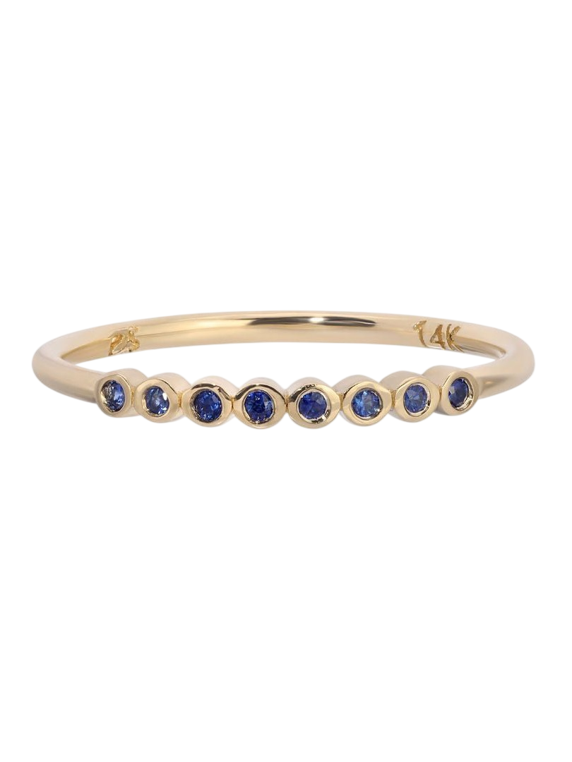 Blue Sapphire Cobblestone Ring photo
