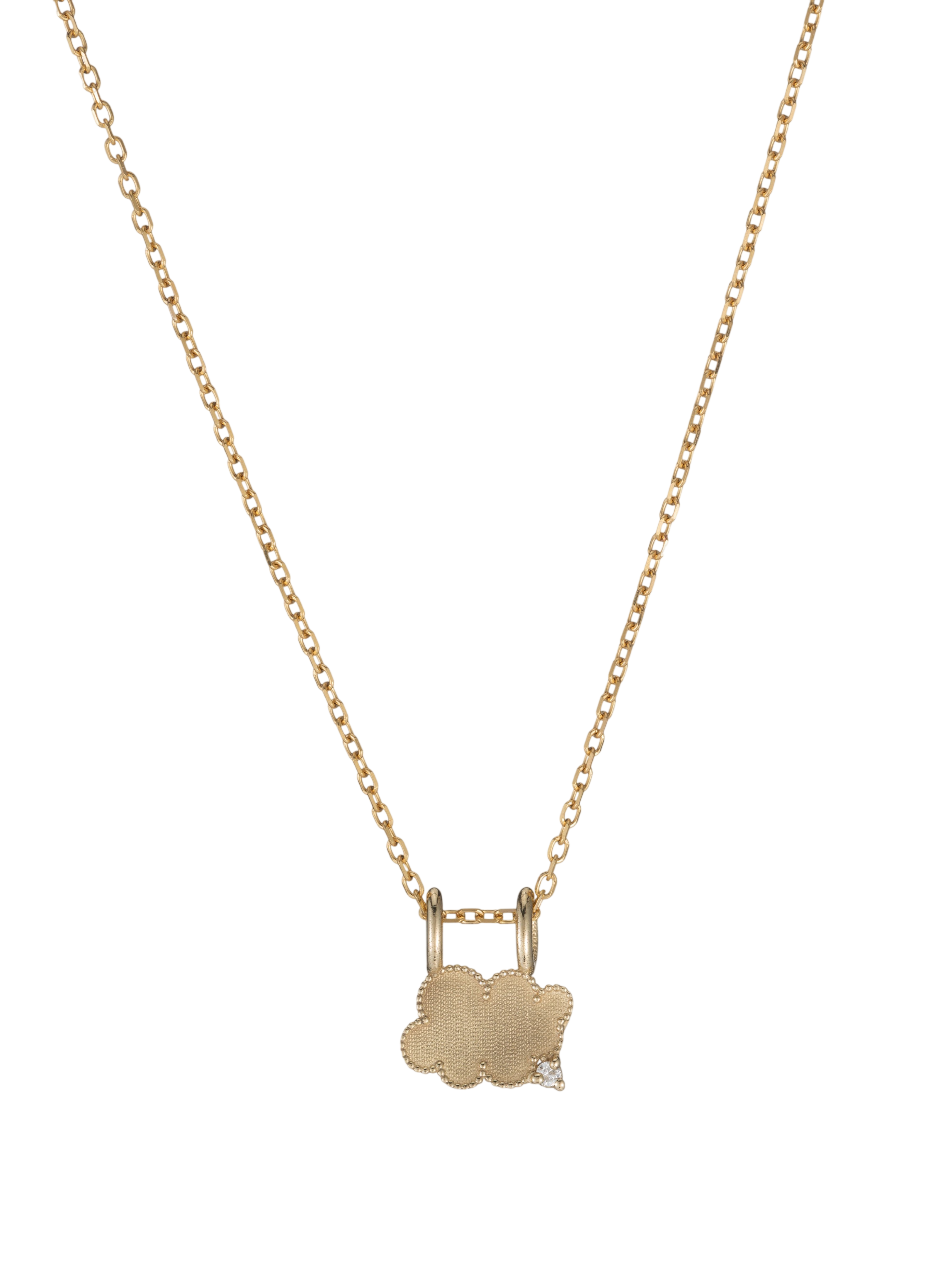 Beaded Diamond Cloud Necklace photo