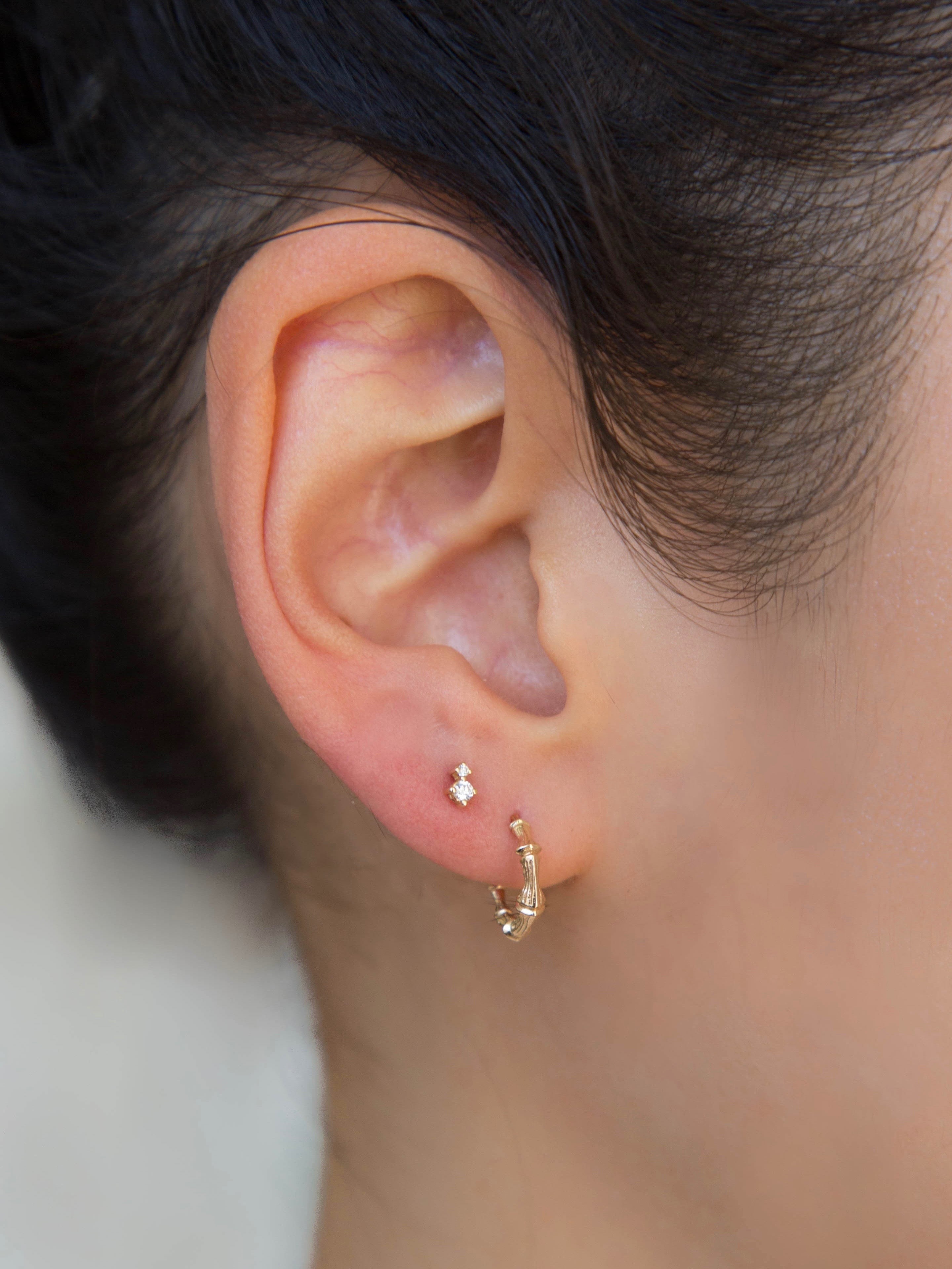 Diamond Duo Stud (Single)