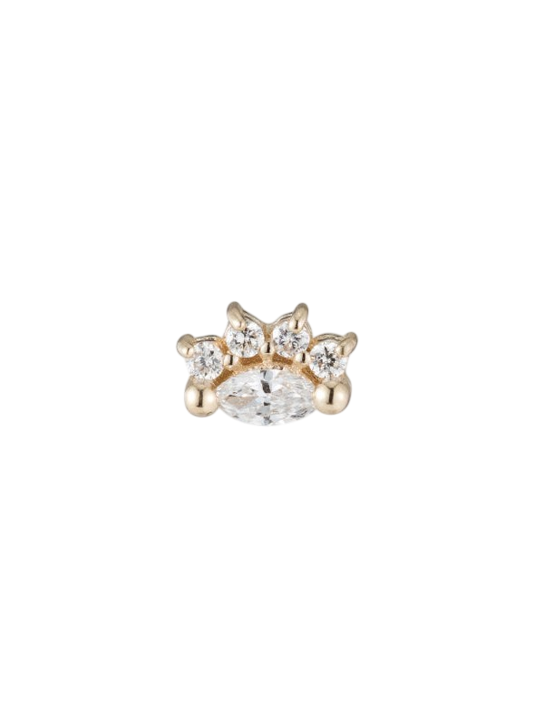 Diamond Marquise Arch Stud photo