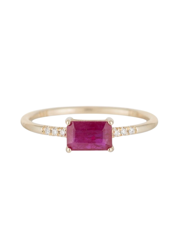 East West Equilibrium Ruby Ring photo