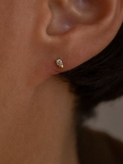 Diamond Ball Stud (Single)