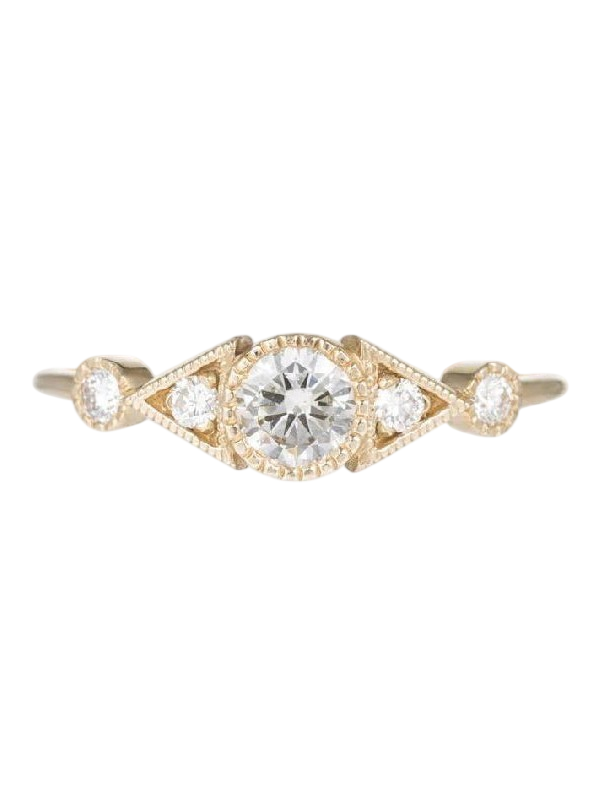 Diamond Duo Deco Spear Ring photo