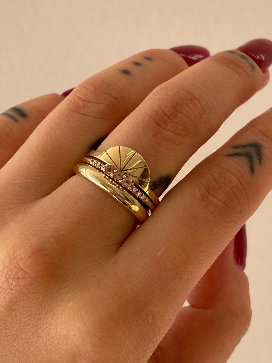 3 Sunstone Equilibrium Ring