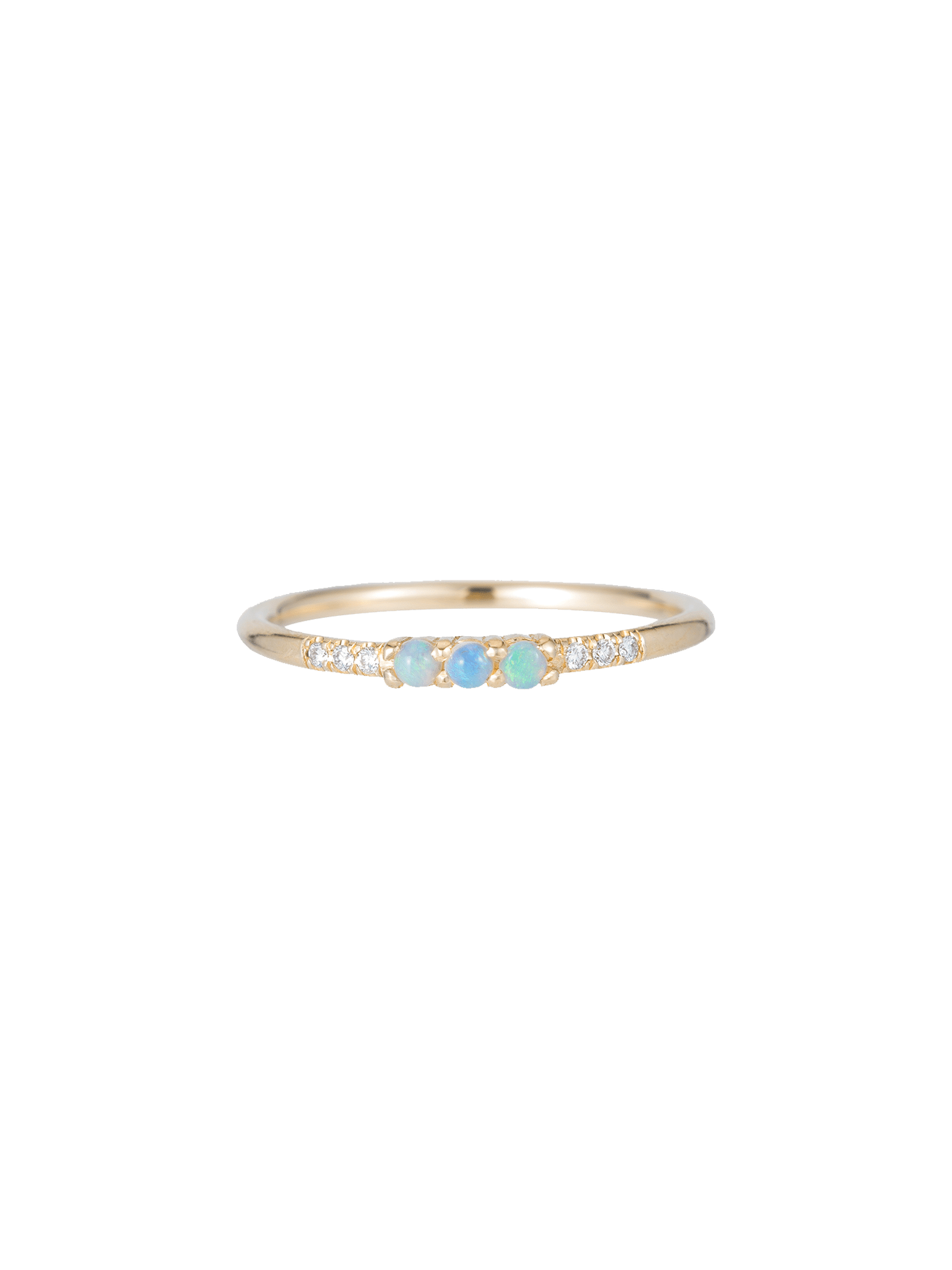 Three opal equilibrium ring