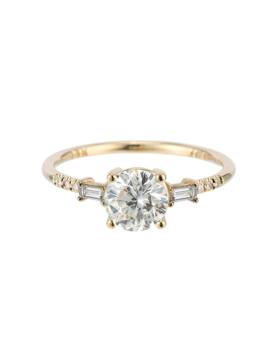 1c Melody Baguette Equilibrium Ring photo