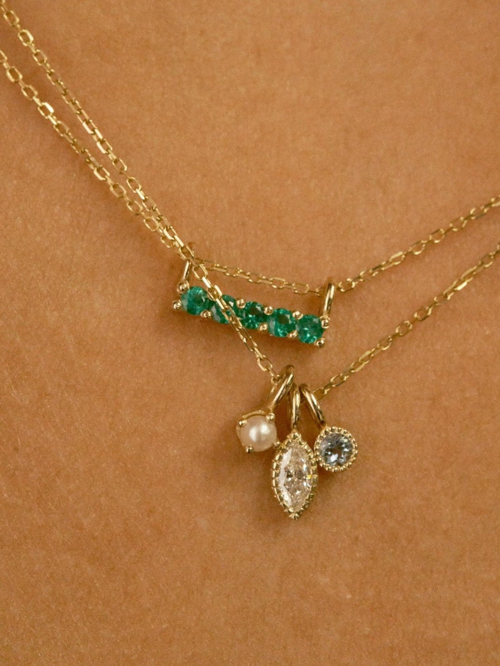 5 Emerald Necklace