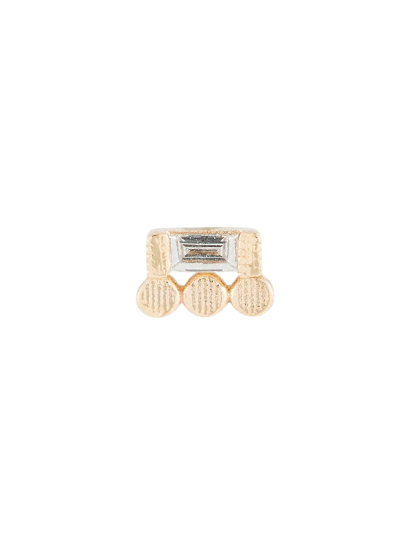 Baguette 3 Dot Stud (Single) photo