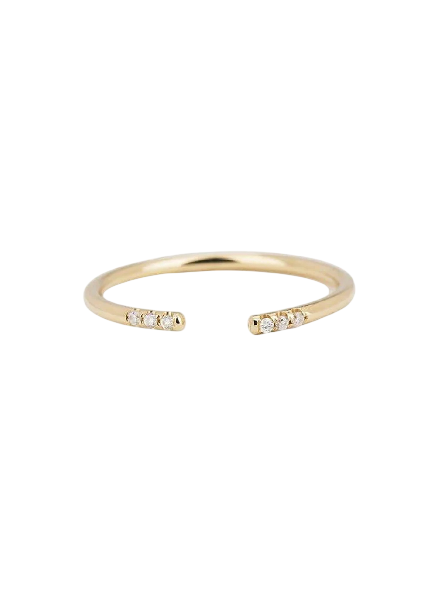 White Equilibrium Cuff Ring