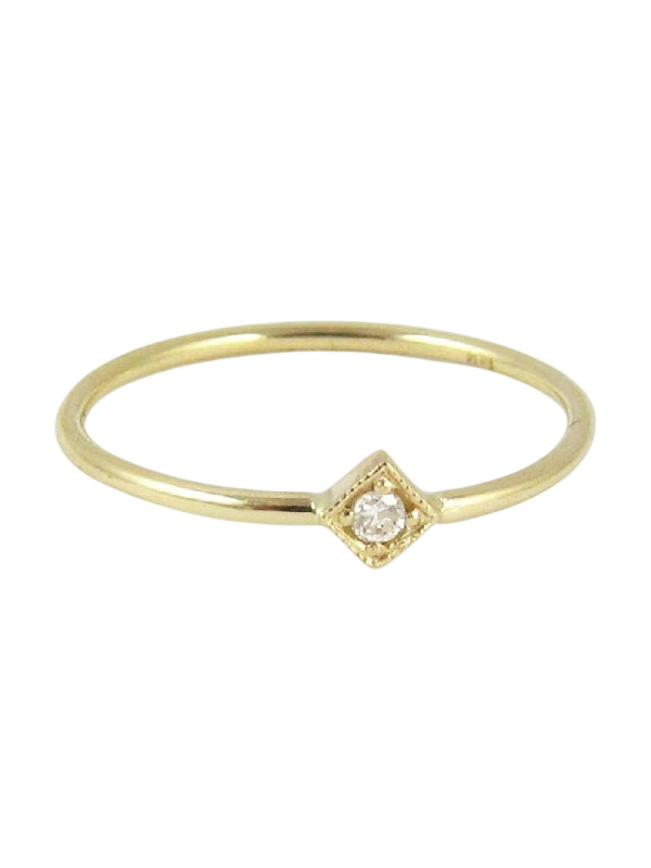 Diamond Mini Square Ring photo