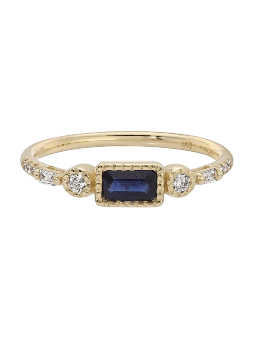 Blue Sapphire Evoke Ring photo