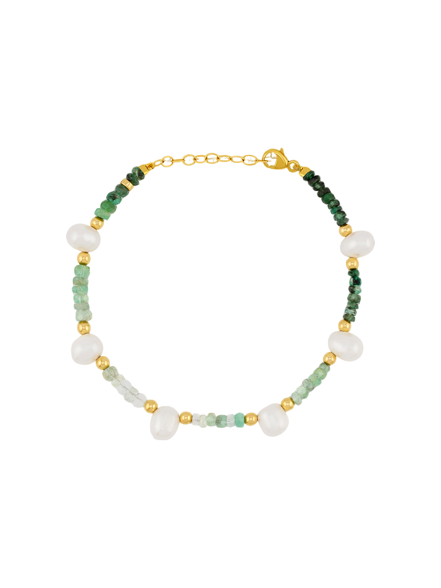 Arizona emerald pearl bracelet