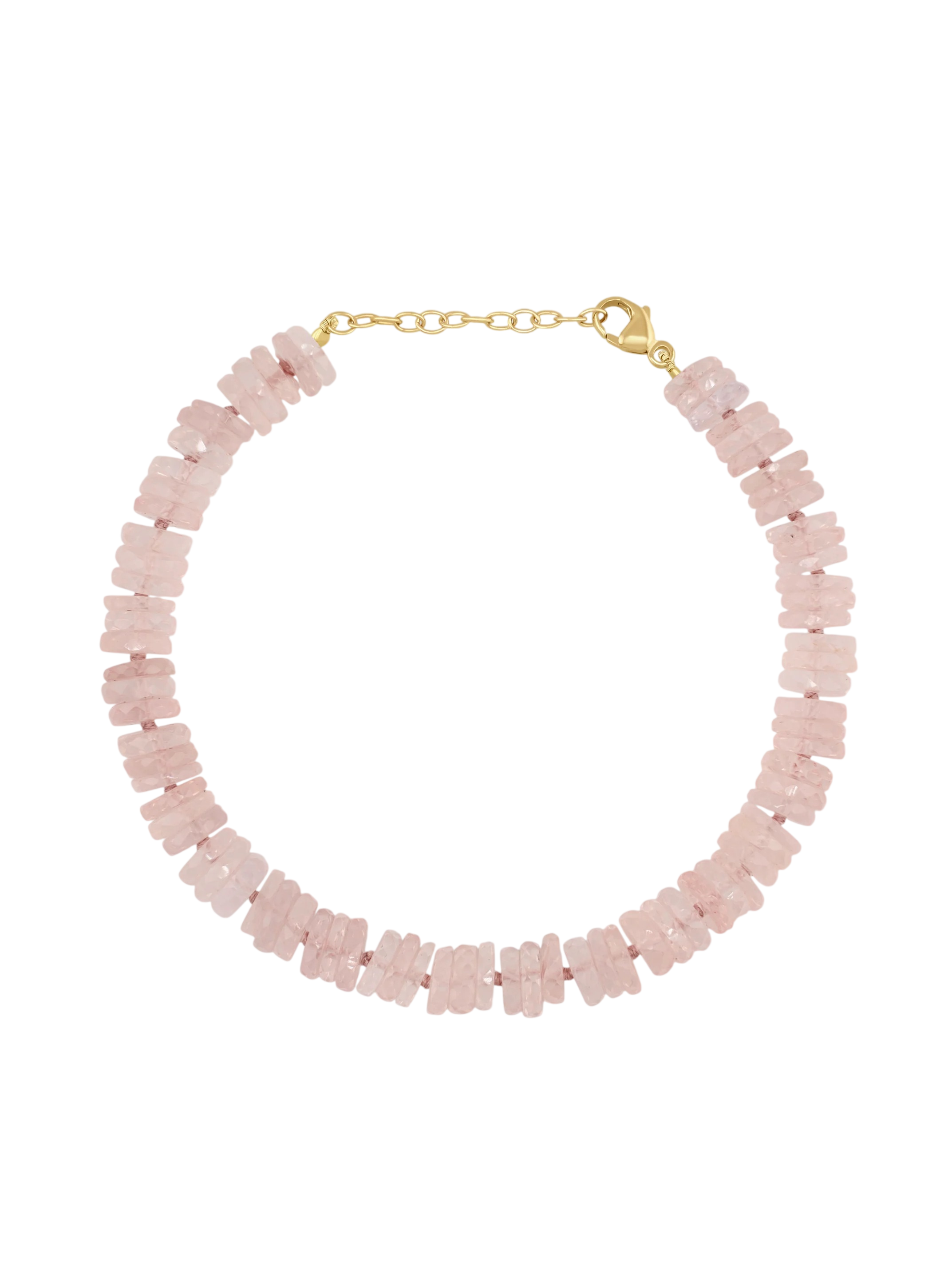 Aurora Rose Quartz Fancy Cut Bracelet photo