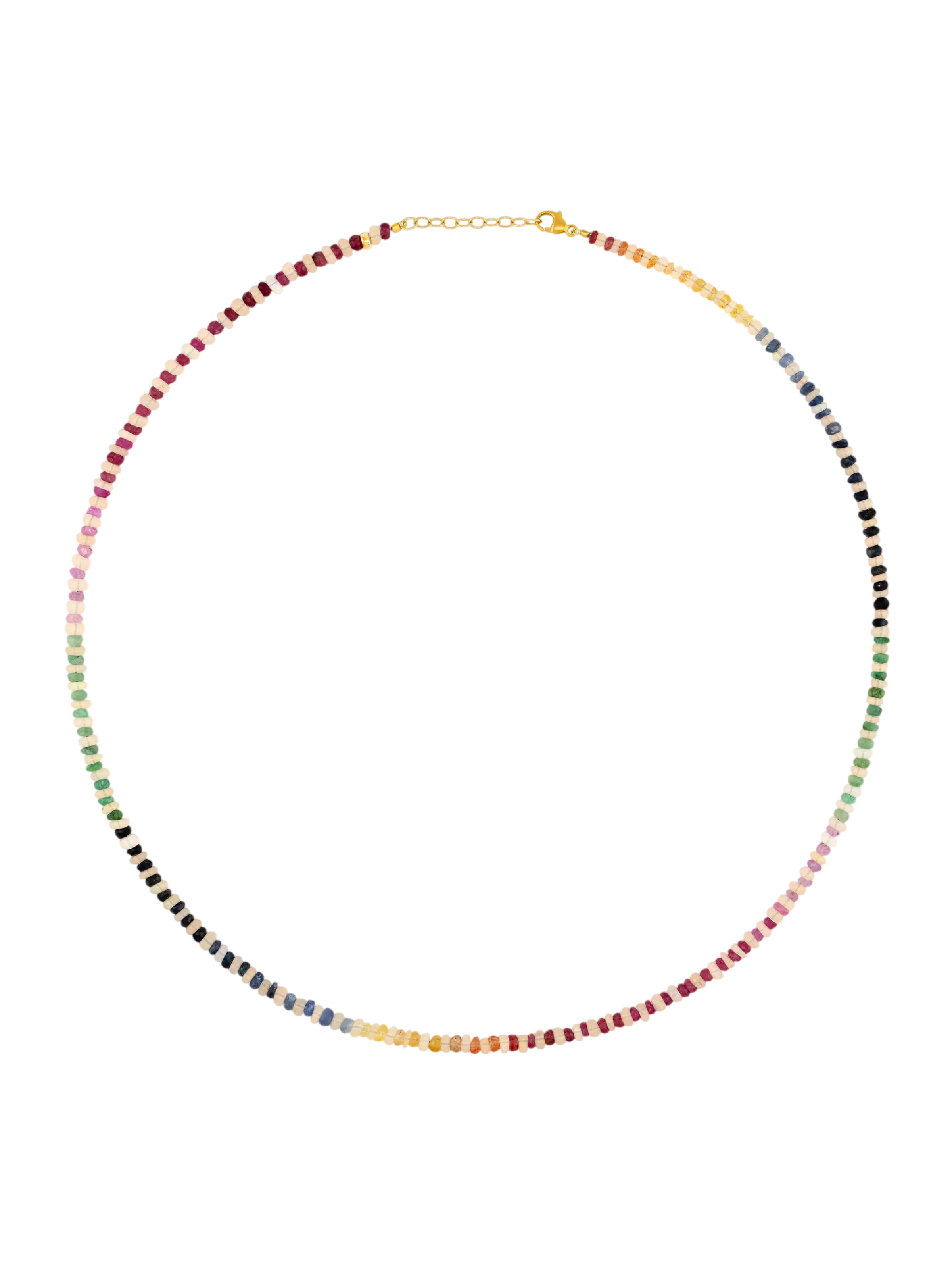 Soleil Rainbow Sapphire Opal Connection Necklace photo