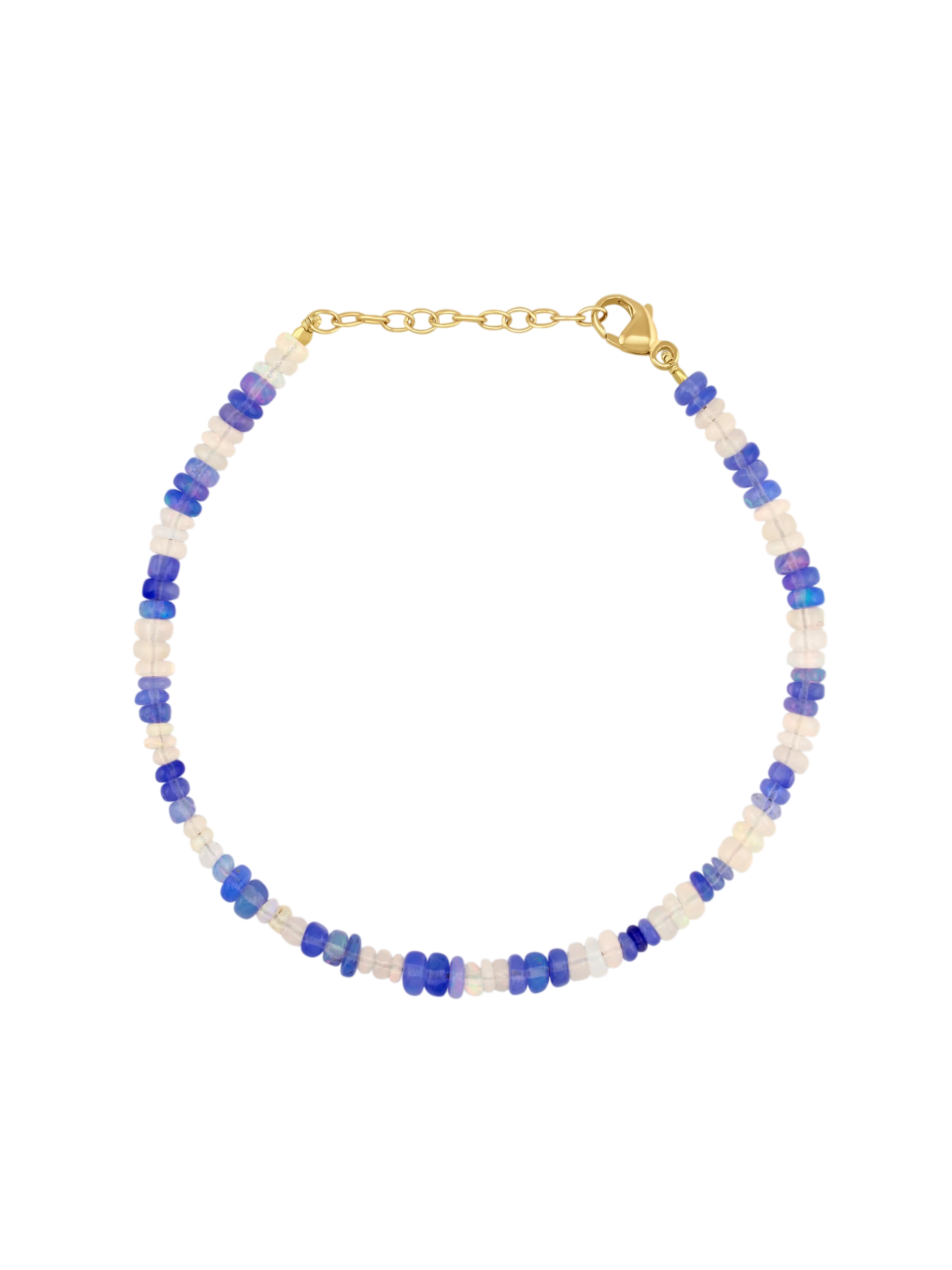 Soleil Violet White Opal Stripe Bracelet photo