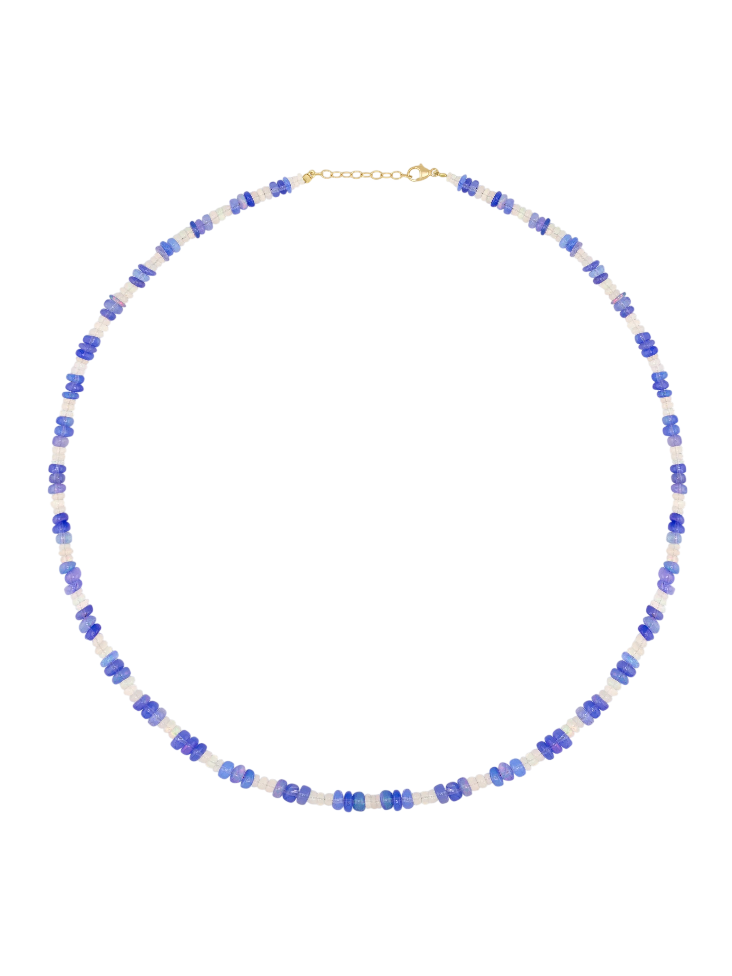 Soleil Violet White Opal Stripe Necklace photo