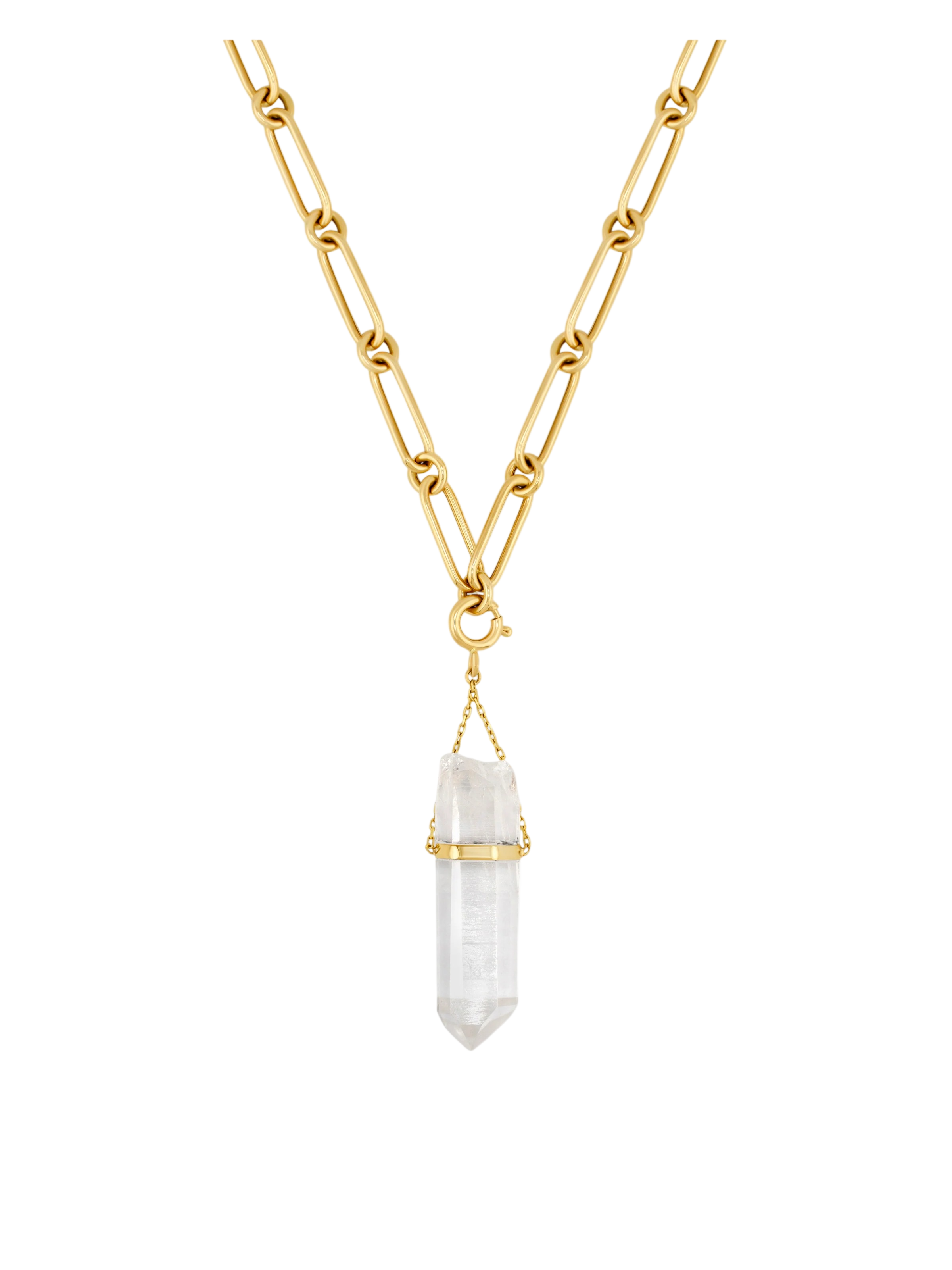 Crystalline Crystal Quartz Talisman Necklace photo