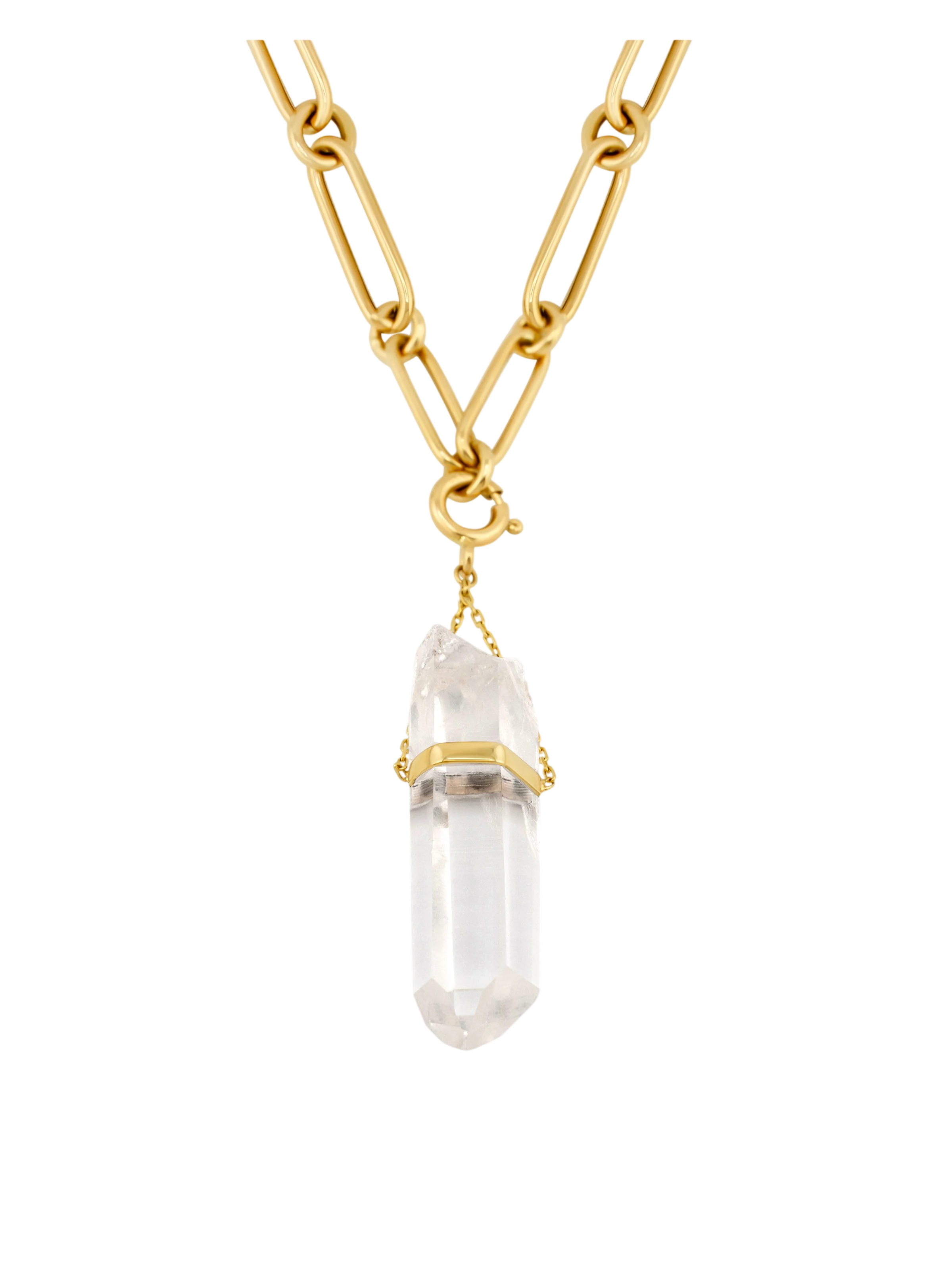 Crystalline Crystal Quartz Talisman Necklace
