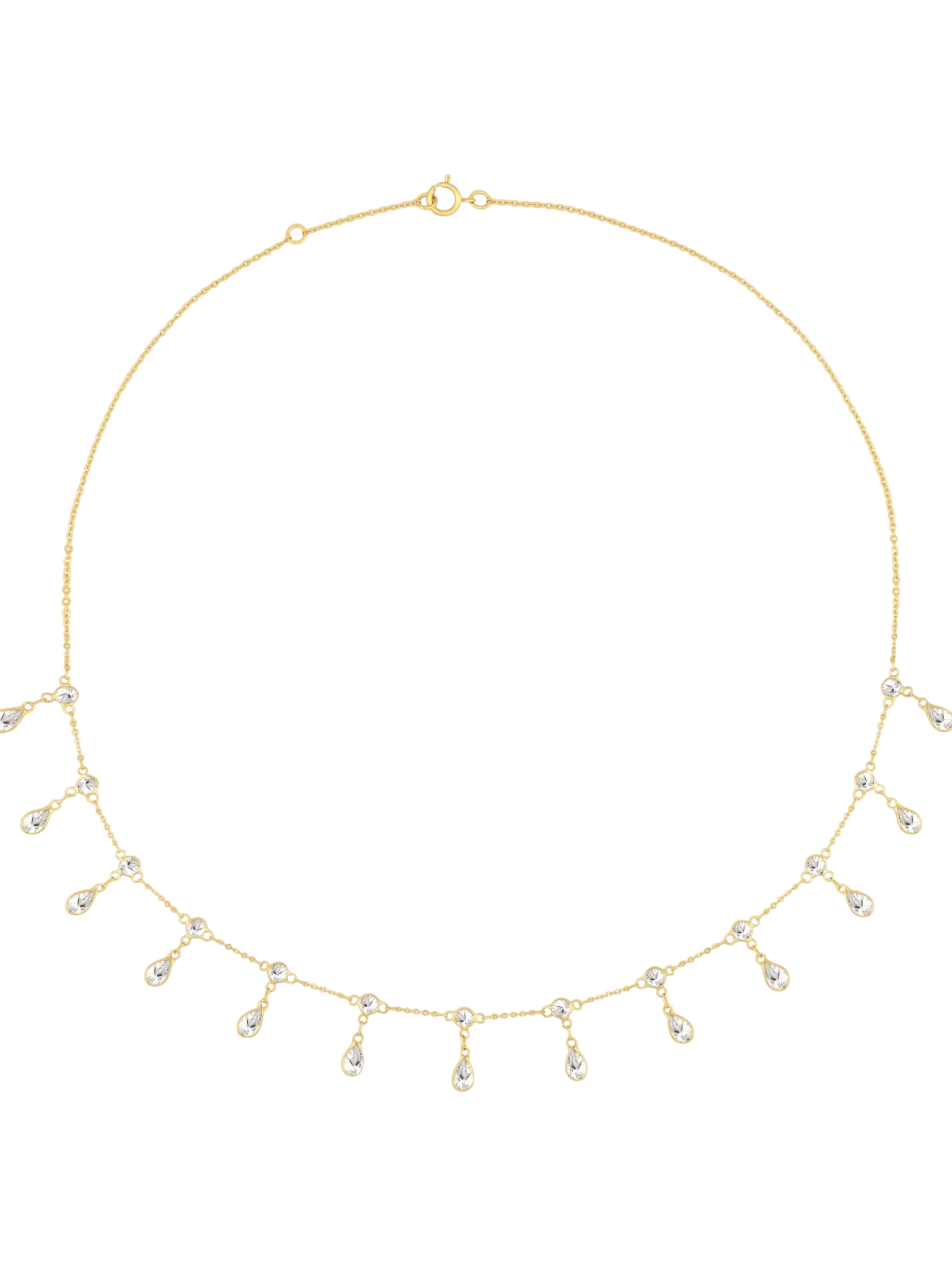 Chakra White Topaz Princess Necklace