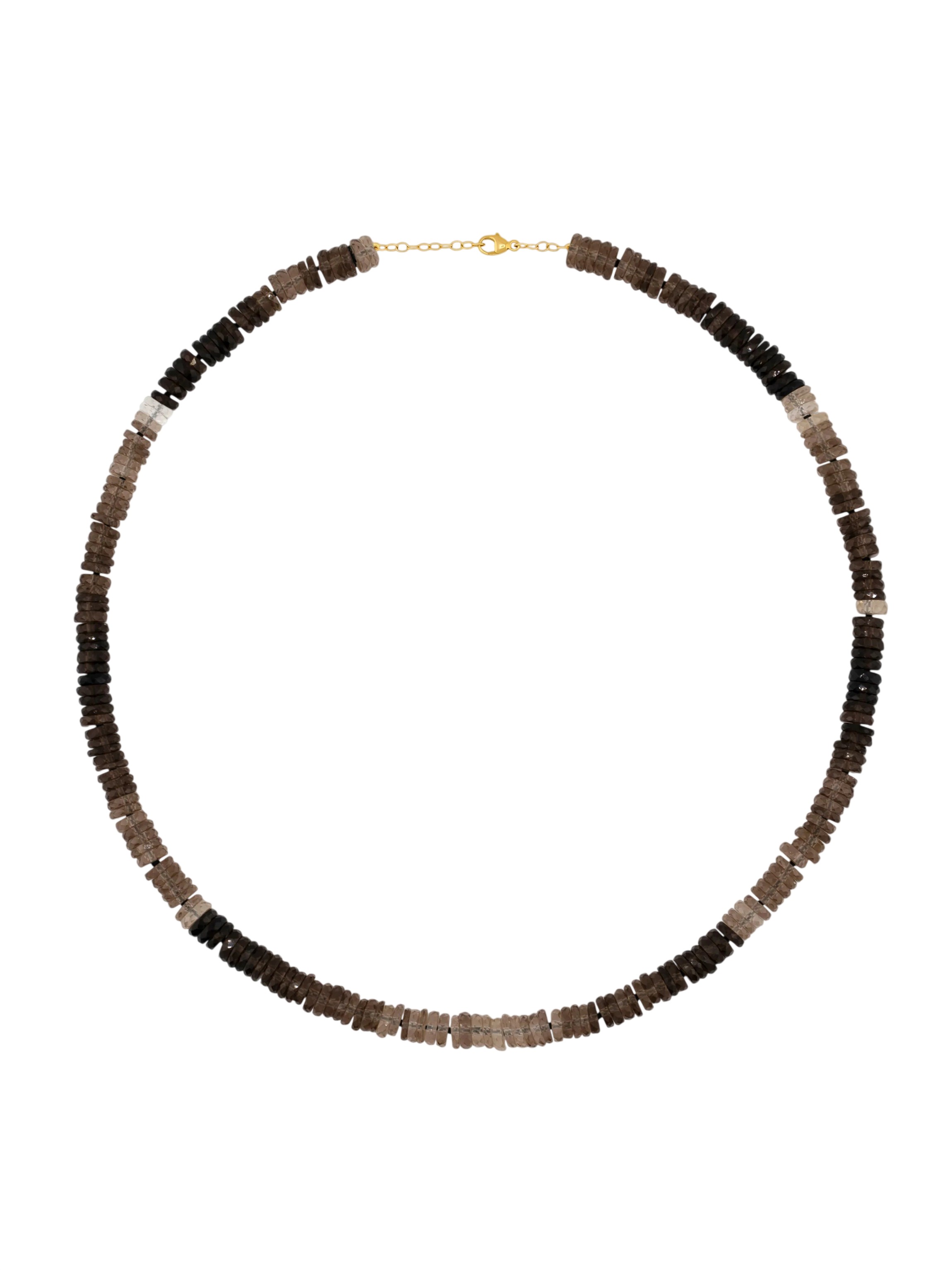 Aurora Smoky Quartz Fancy Cut Necklace photo