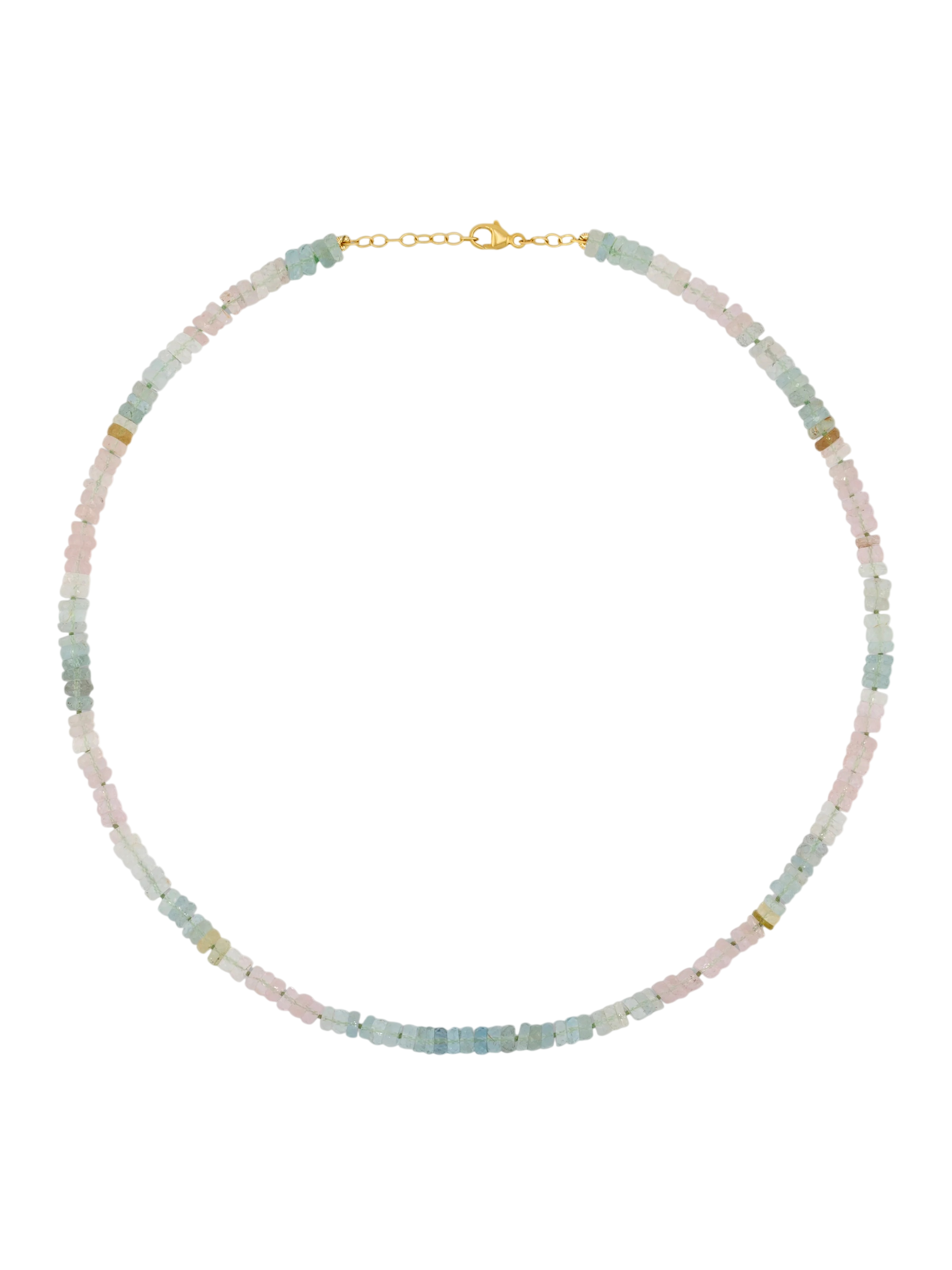 Aurora Morganite Fancy Cut Necklace photo